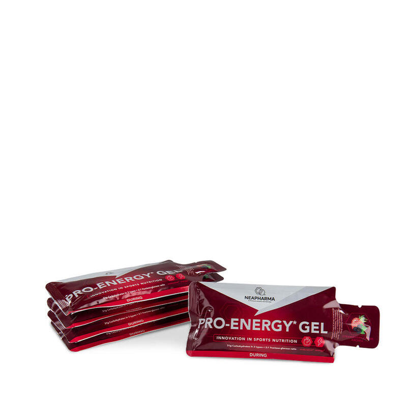 Energy Gel - Cassis Smaak - 10 stuks - 33gr Koolhydraten - Neutrale pH