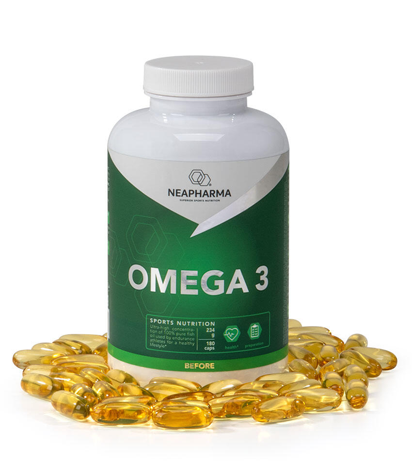 Capsules d'oméga 3 • 100% d'huile de poisson • Dosage 3000mg • 180 capsules 4/8