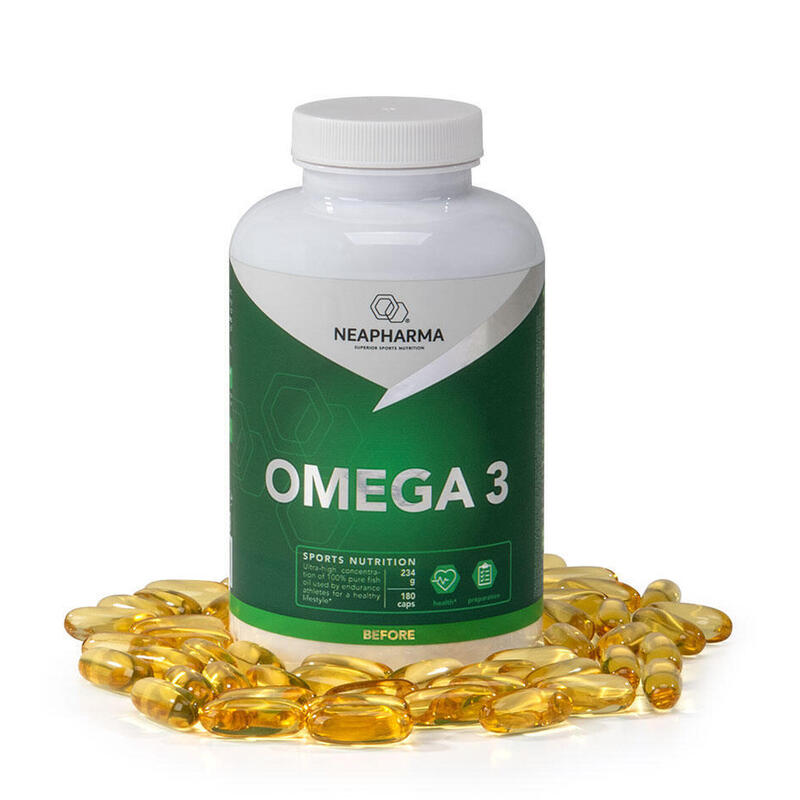 Capsules d'oméga 3, 100% d'huile de poisson, 180 capsules, Dosage élevé 3000mg