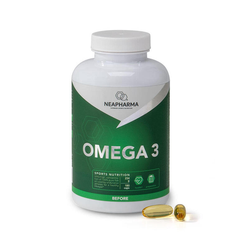 Capsules d'oméga 3, 100% d'huile de poisson, 180 capsules, Dosage élevé 3000mg