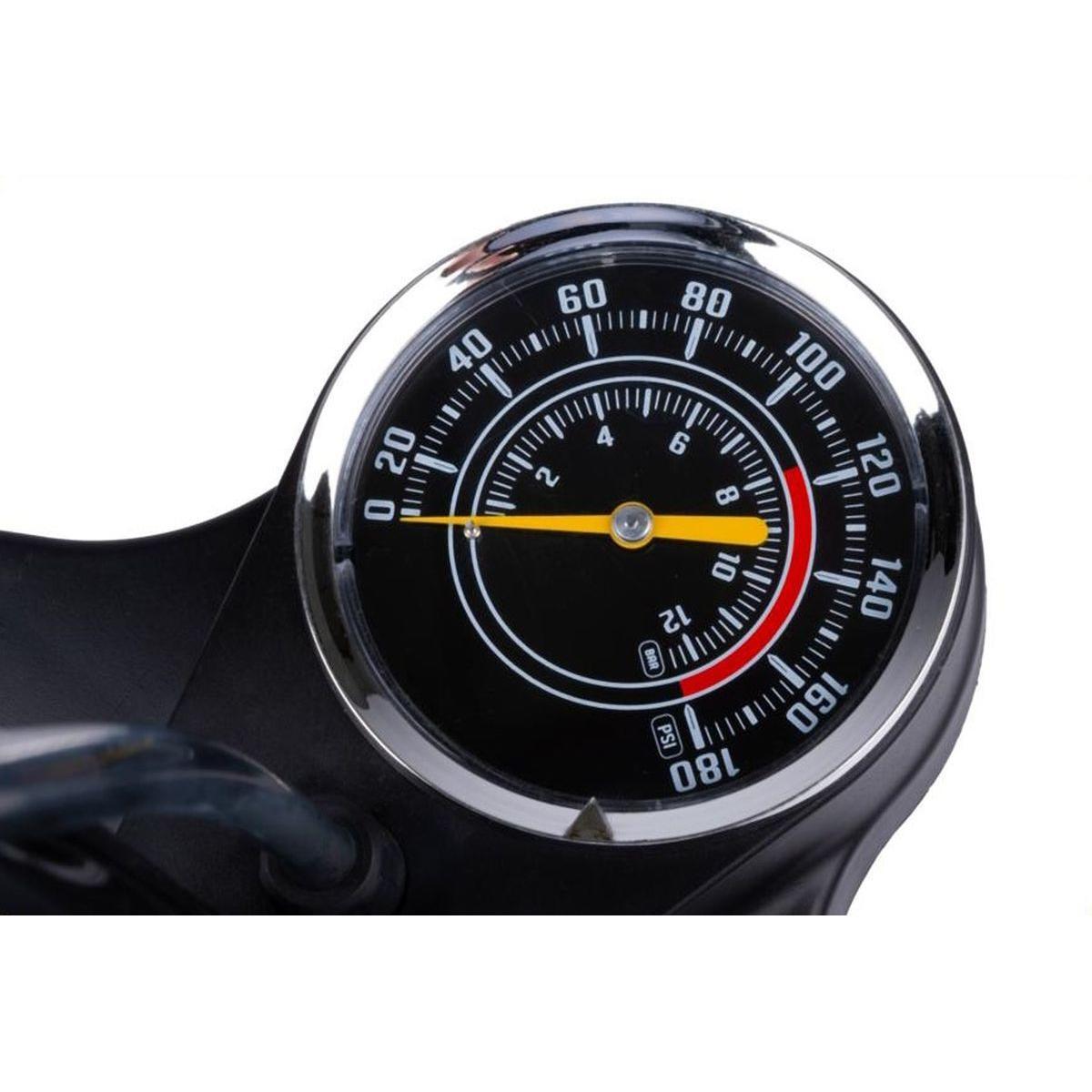 Pompka podłogowa rowerowa Xqmax Pro 160Psi (11Bar) z manometrem 5/7