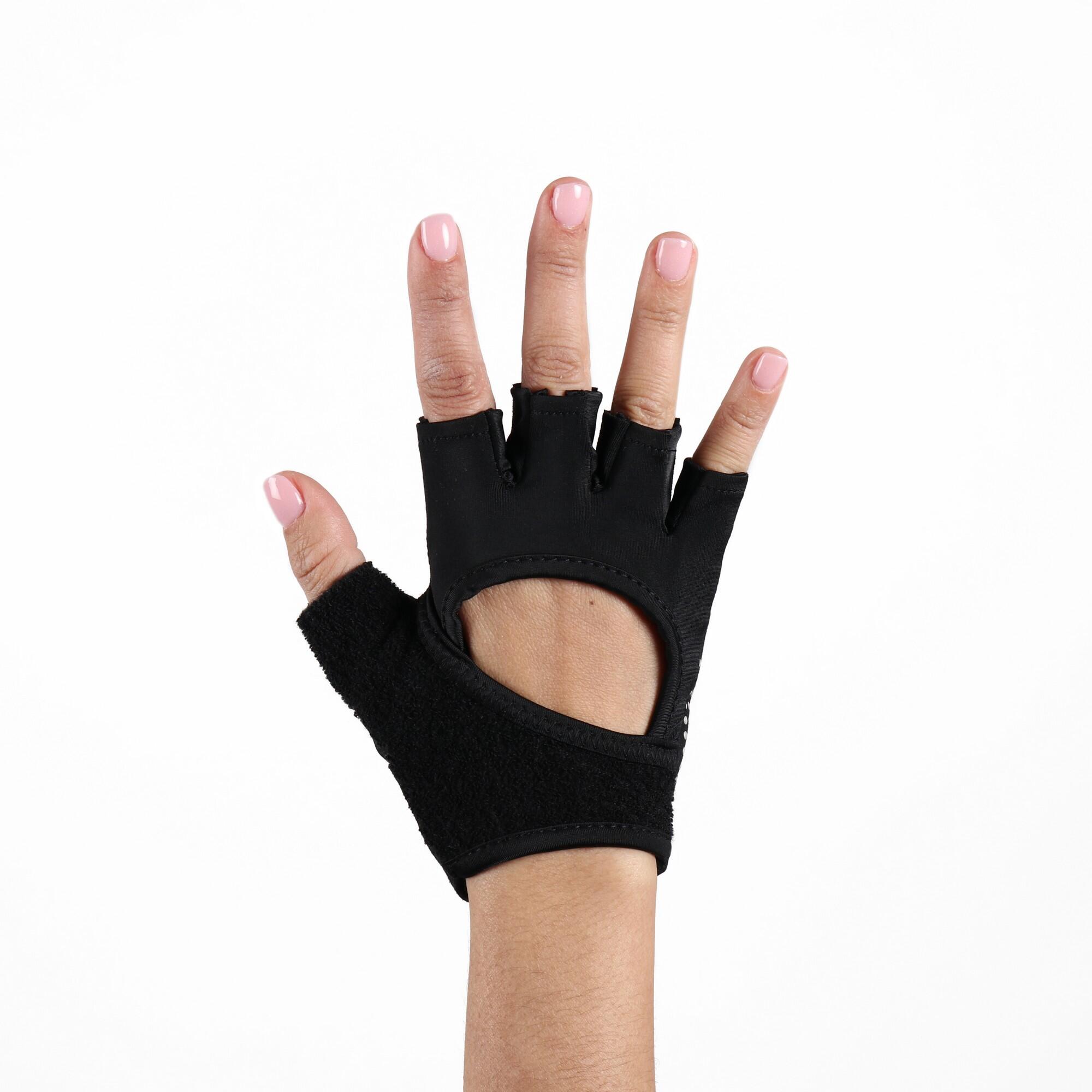 Unisex Adult Gripped Training Gloves (Black) 4/4