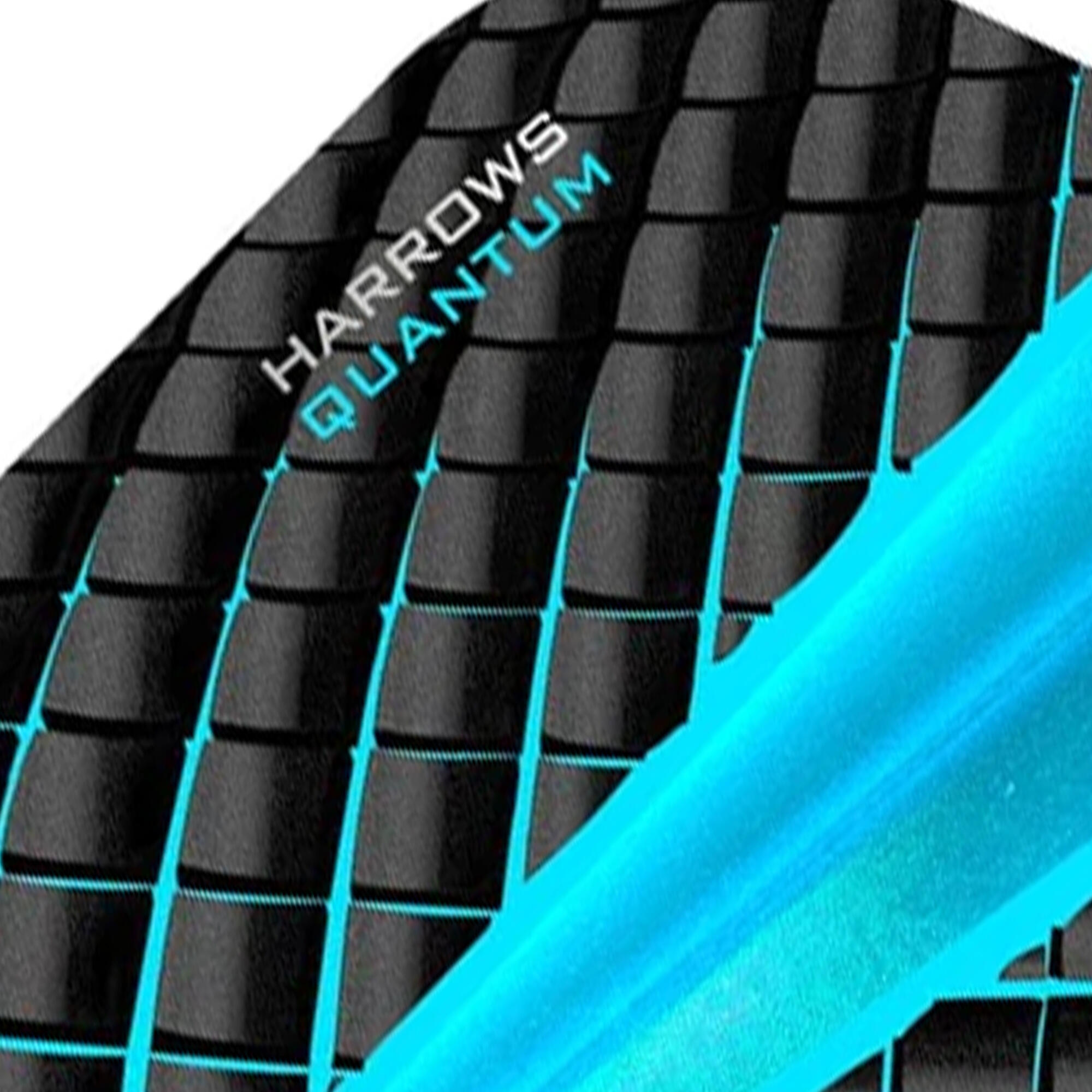 100 Micron Quantum Dart Flights Set (Pack of 3) (Charcoal Grey/Royal Blue) 3/3