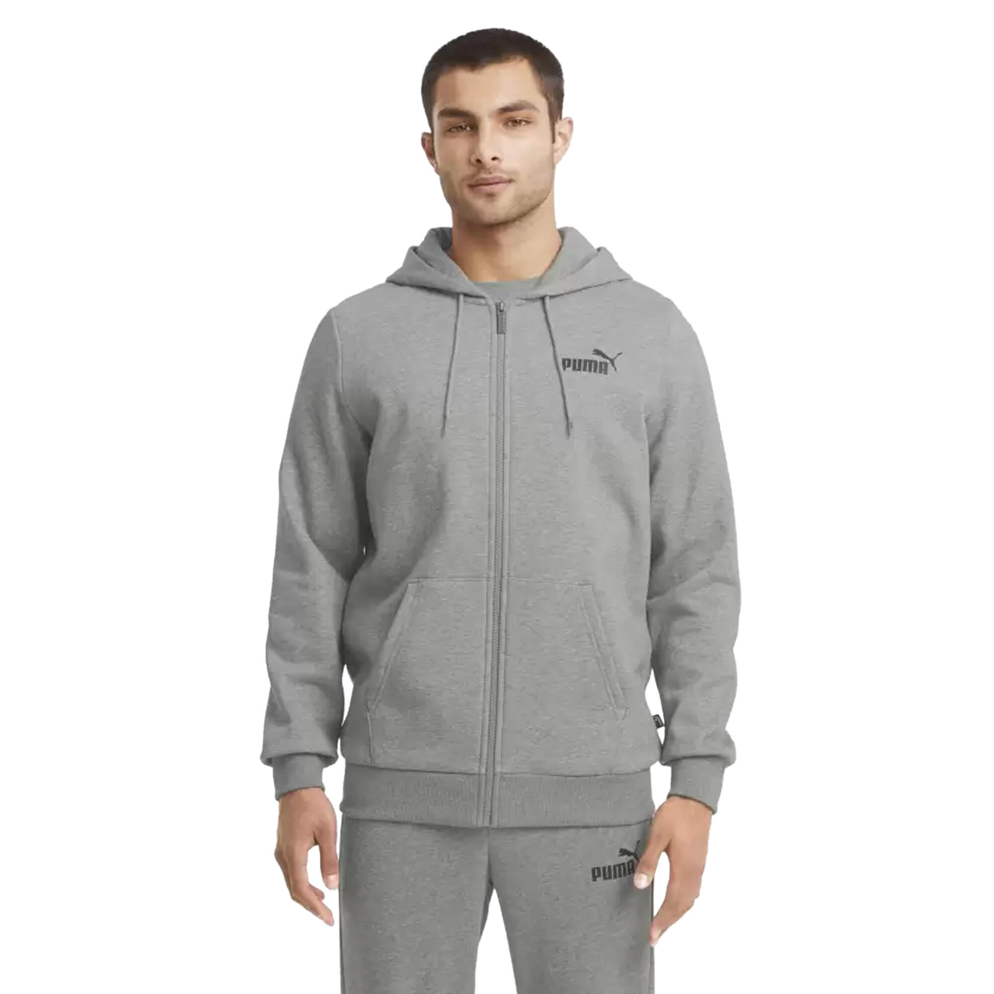 Mens ESS Hoodie (Heather Grey) 3/3