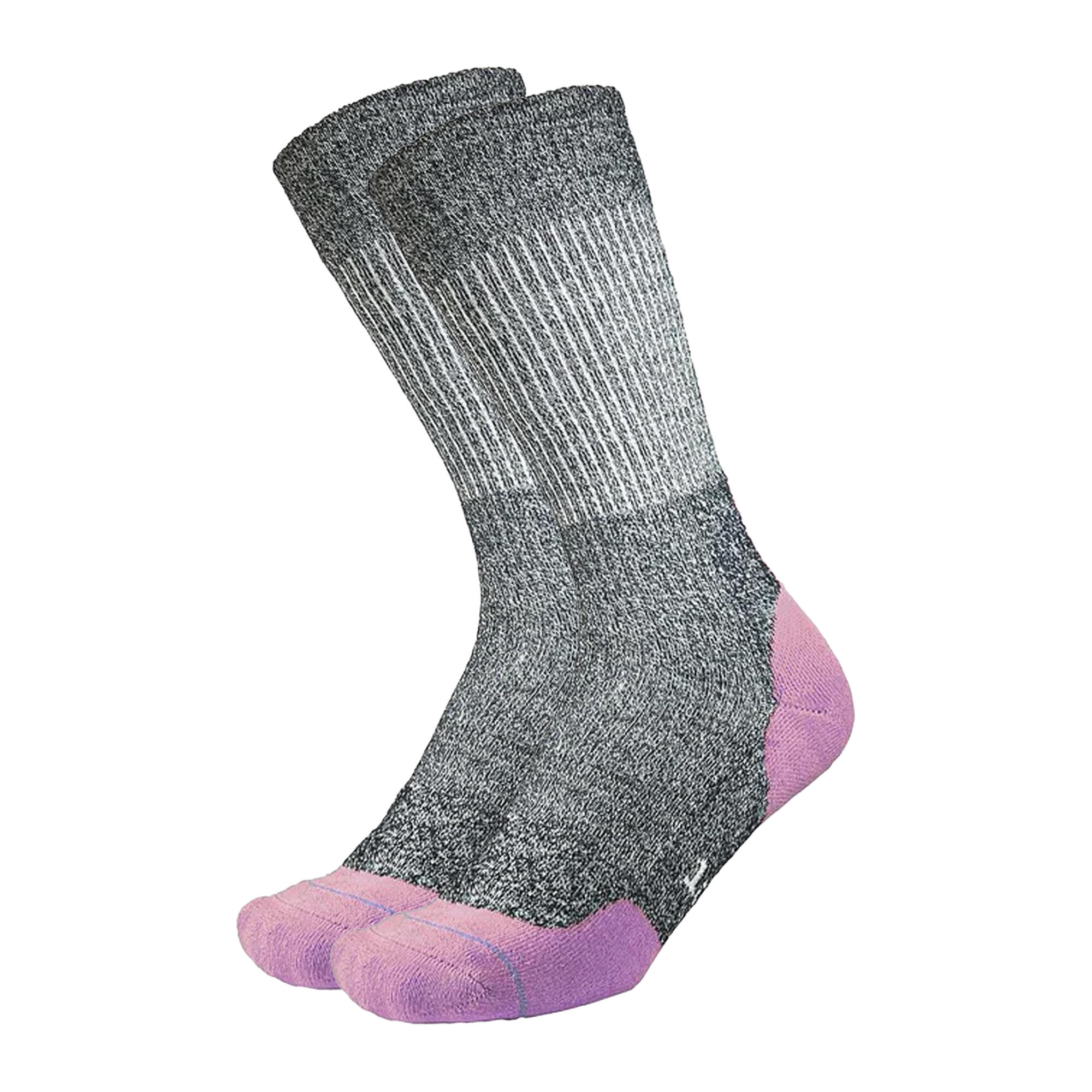 Womens/Ladies Fusion Walk Socks (Navy/Mauve Marl) 2/3
