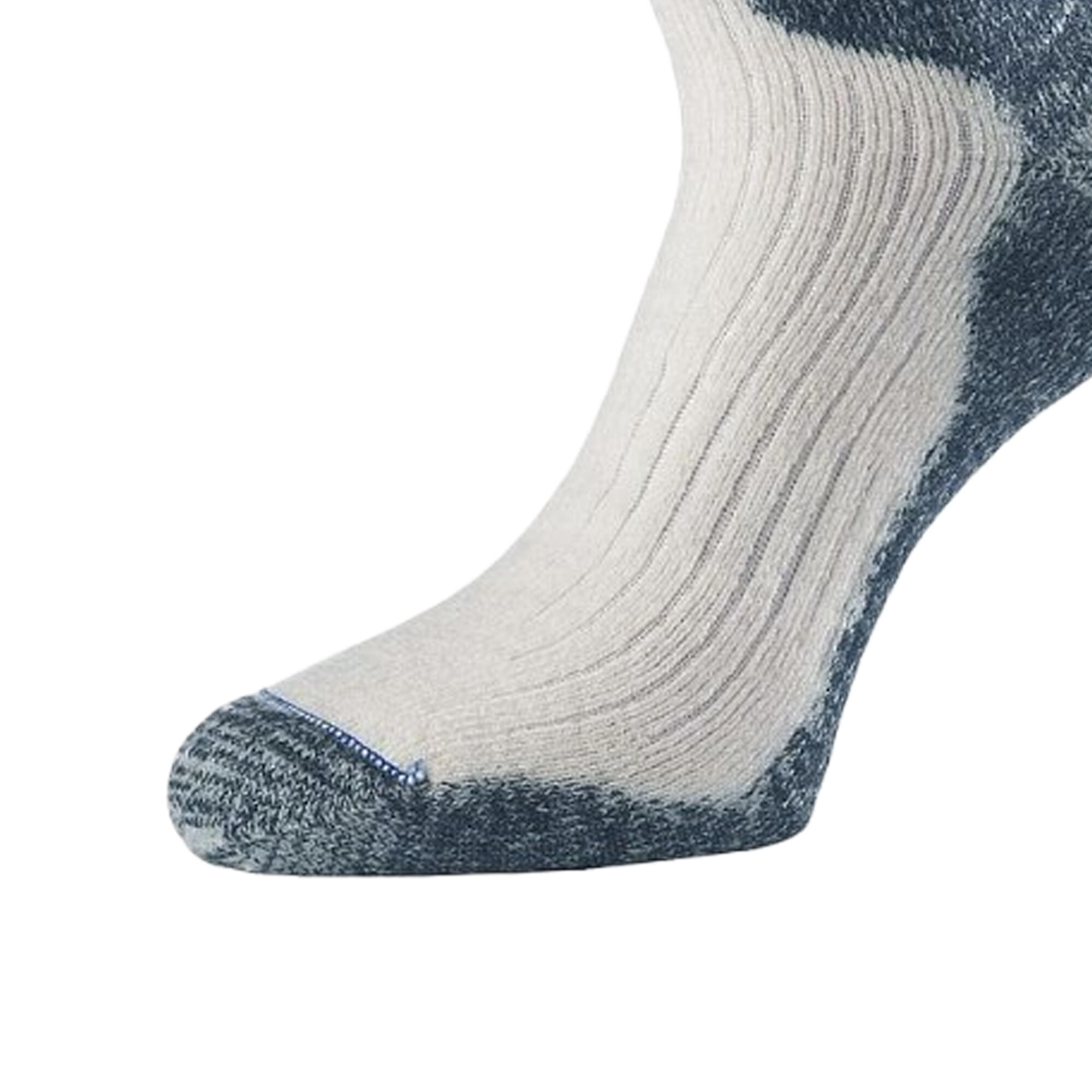 Unisex Adult Lightweight Cricket Socks (Grey/White) 3/3