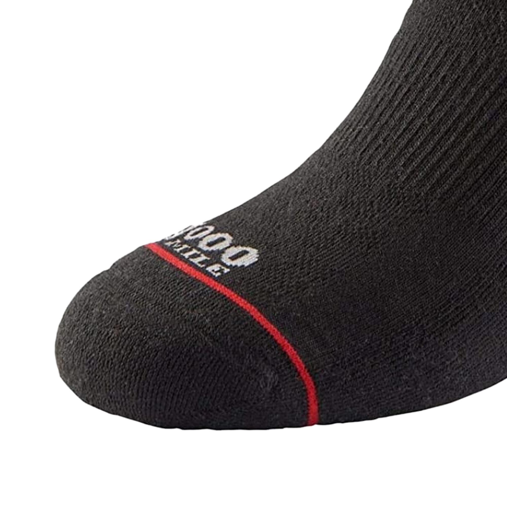 Womens/Ladies QTR Active Socks (Black) 2/3