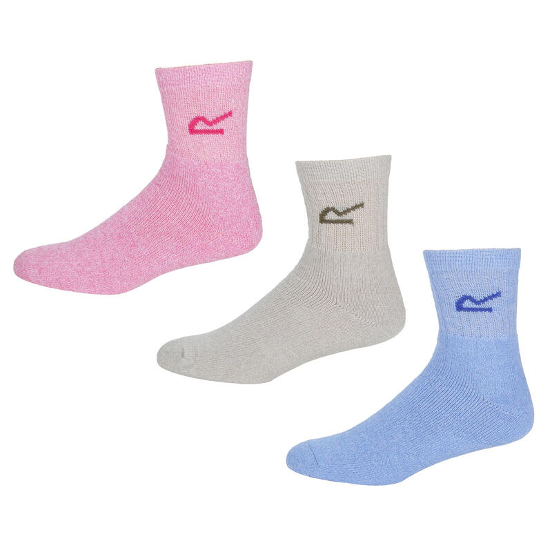 Chaussettes assorties Femme (lot de 3 paires) (Assorties)