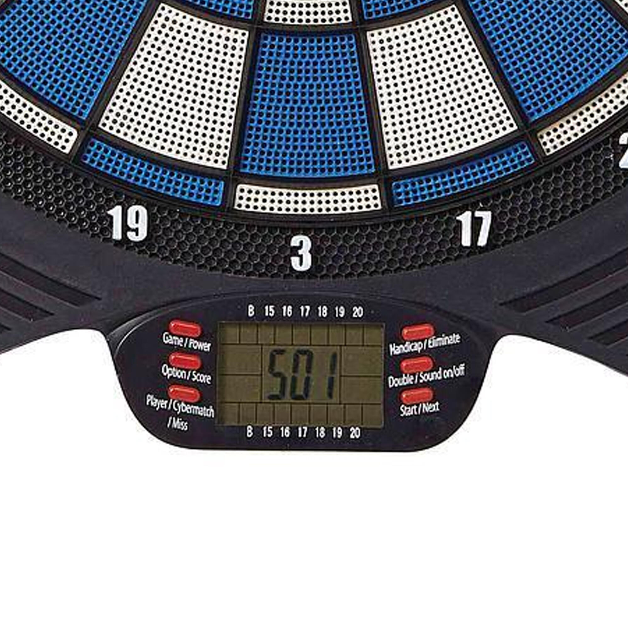 MK 2 Electric Dartboard (Black/Blue/White) 3/3