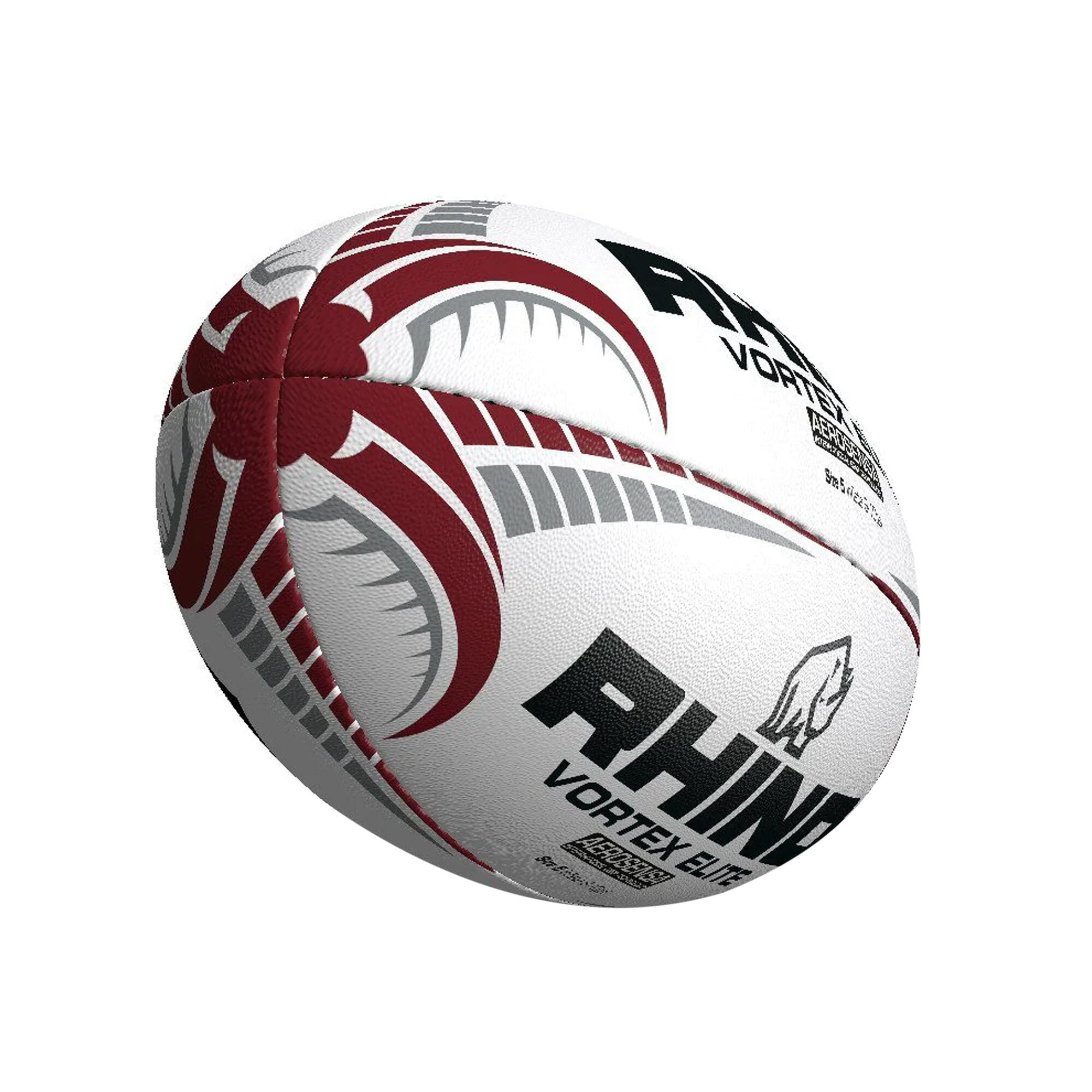 Palla Da Rugby Rhino Vortex Elite Bianco 3/3
