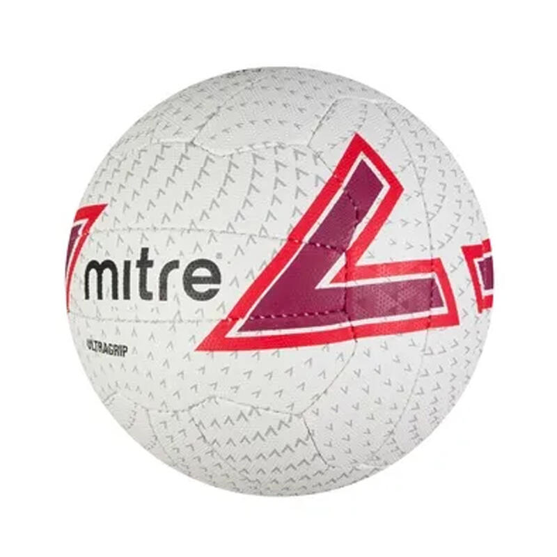 Ballon de netball ULTRAGRIP (Blanc / Rouge / Noir)