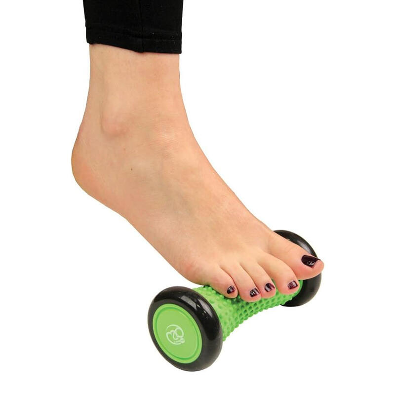 Rouleau de massage pour pieds (Vert / noir)