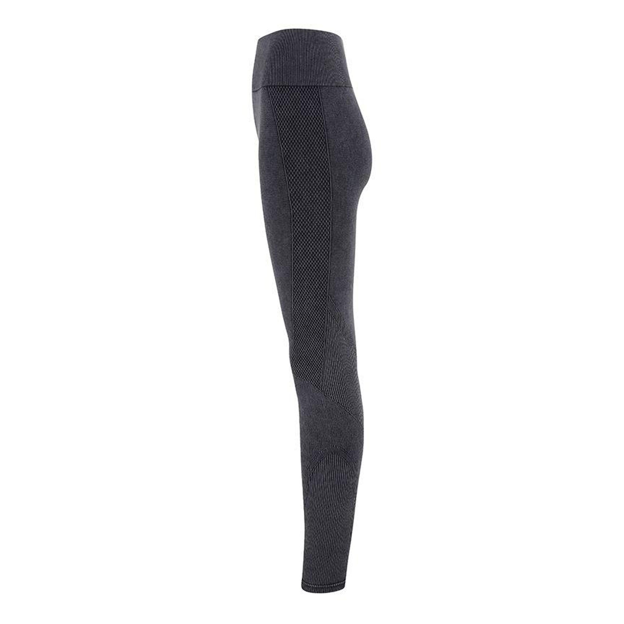 Sportleggings, 3DPassform, DenimLook, nahtlos Damen Schwarz/Denim 3/3