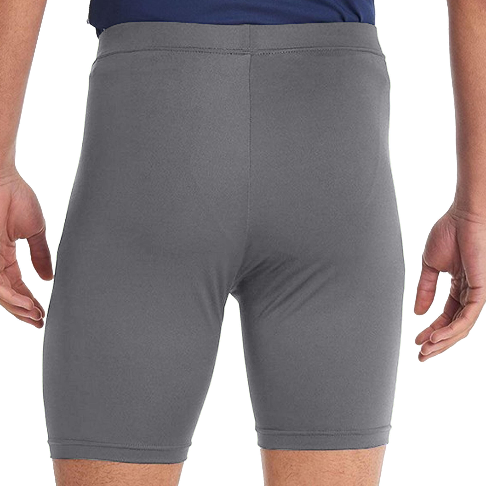 Mens Sports Base Layer Shorts (Heather Grey) 3/3