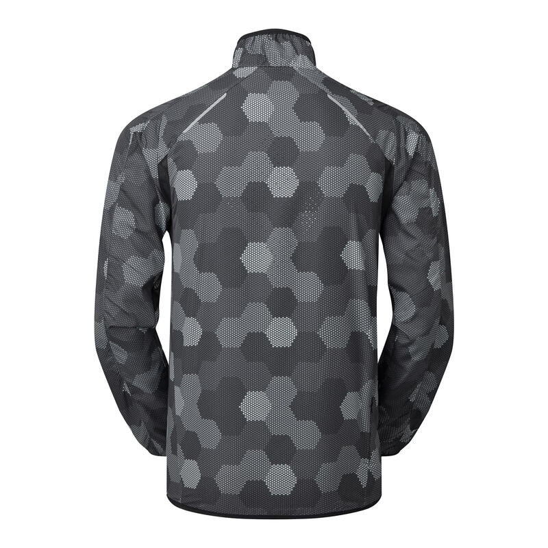 Ultralight Fitness Shell Jacke Herren Hex Schwarz