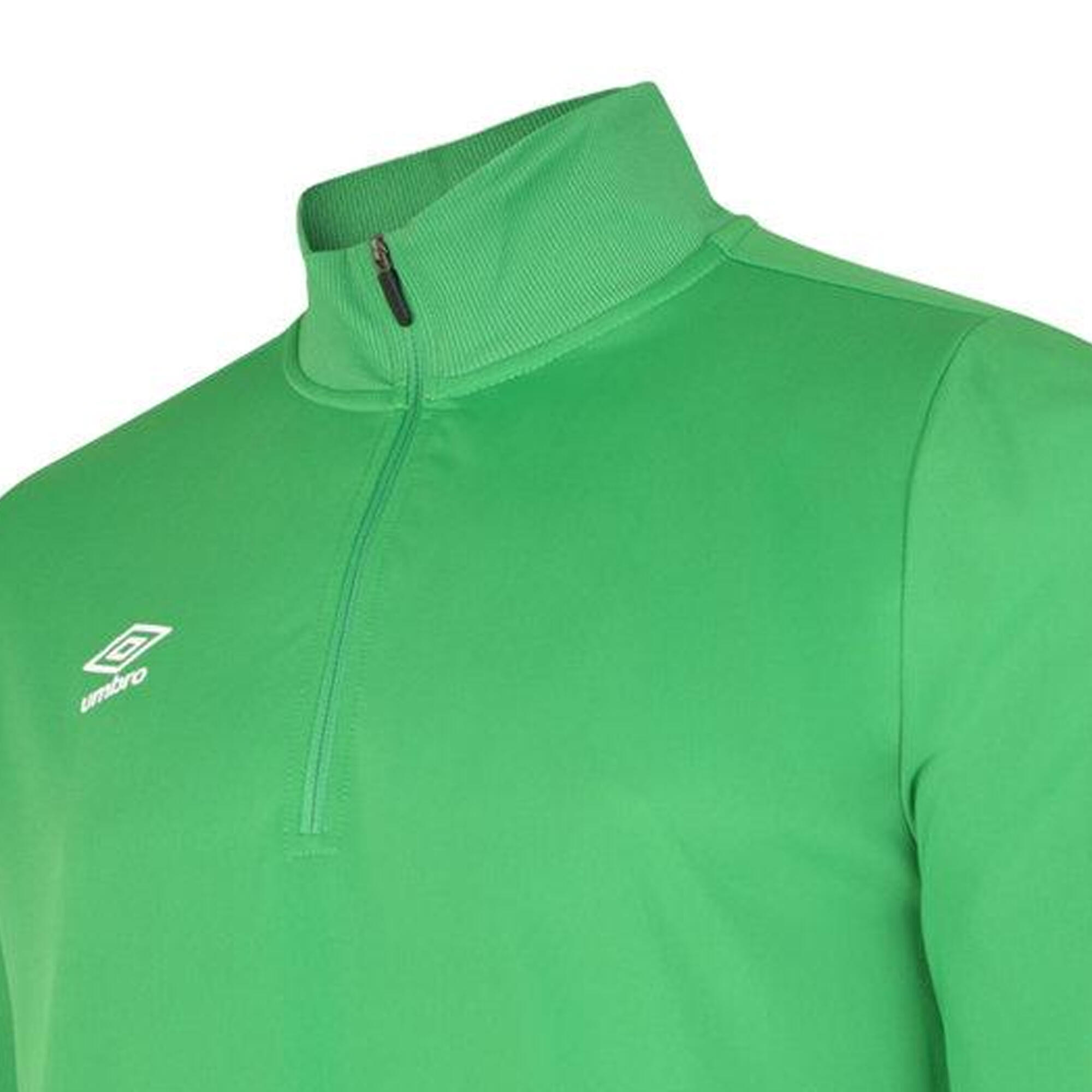 Mens Club Essential Half Zip Sweatshirt (Emerald) 3/3