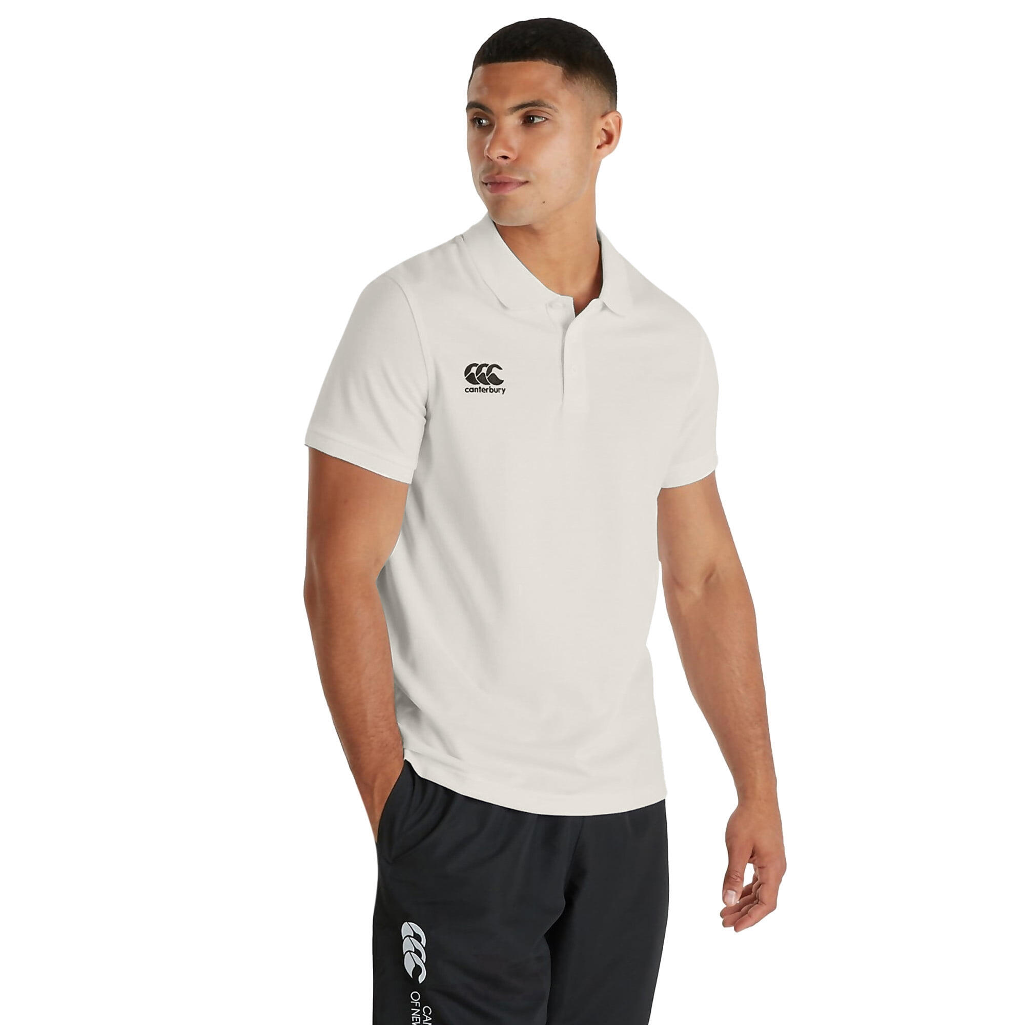 Kurzarm Cricket Shirt Herren Creme 3/3