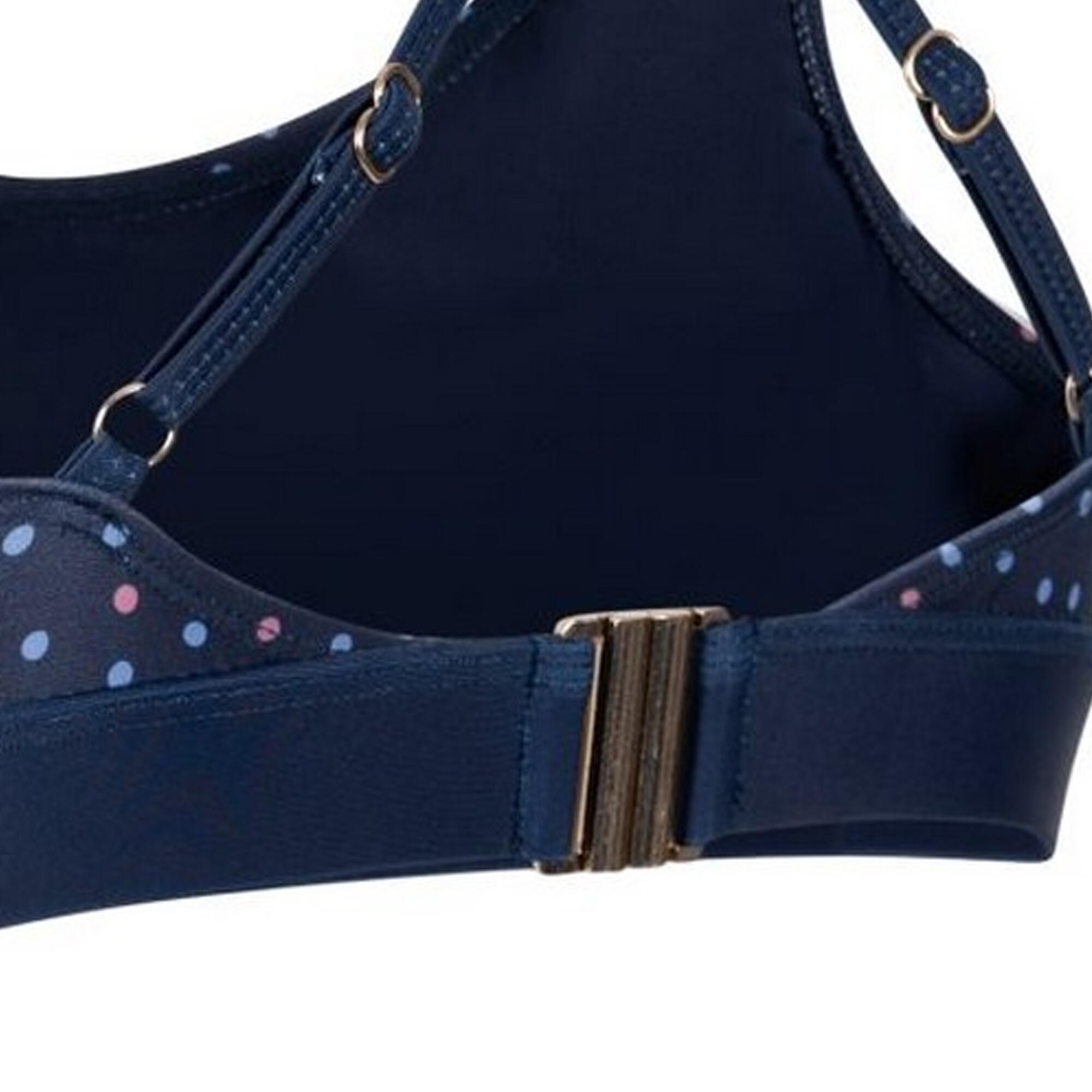 "Laura" Bikini Oberteil für Damen Marineblau 3/4