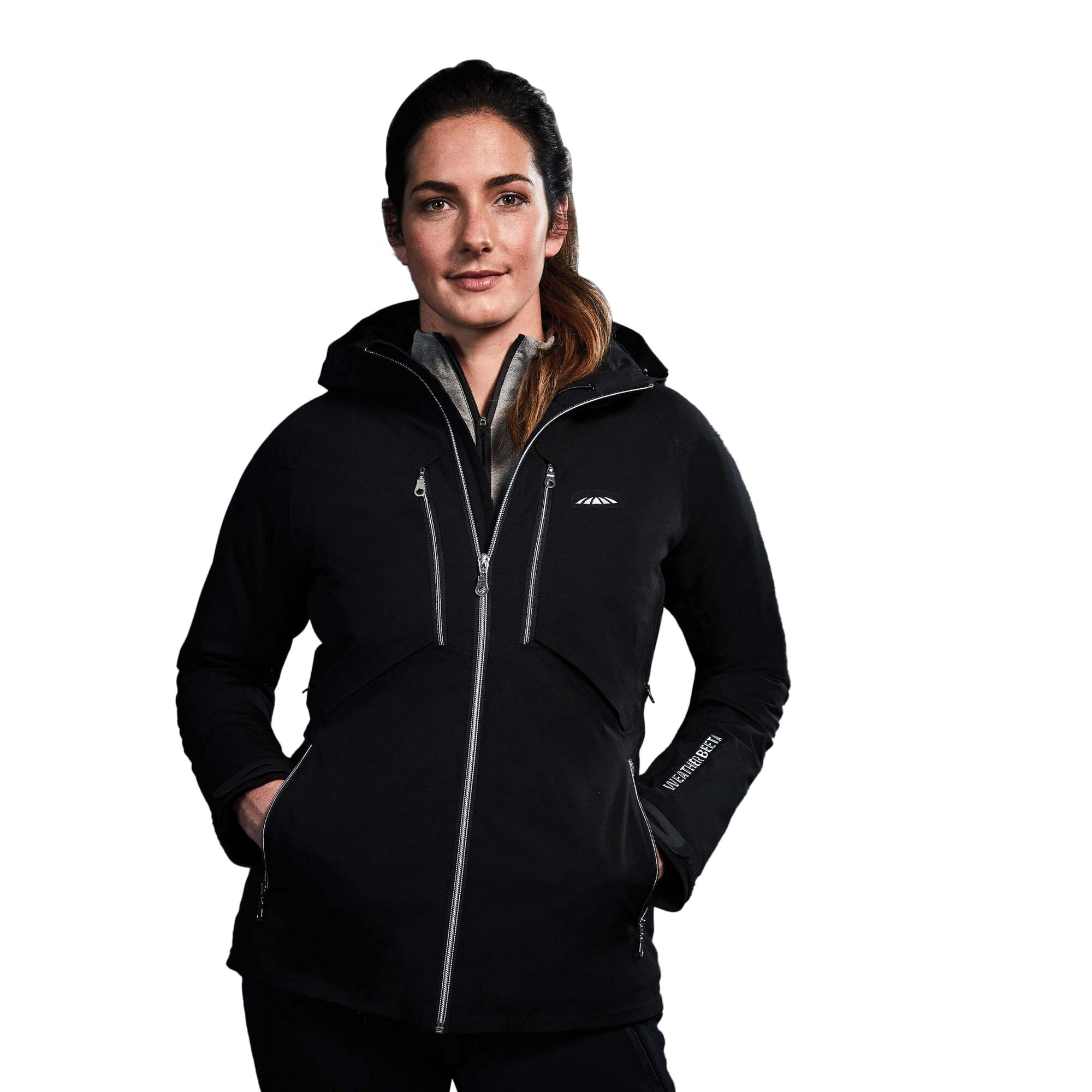 Womens/Ladies Tania Waterproof Jacket (Black) 3/3