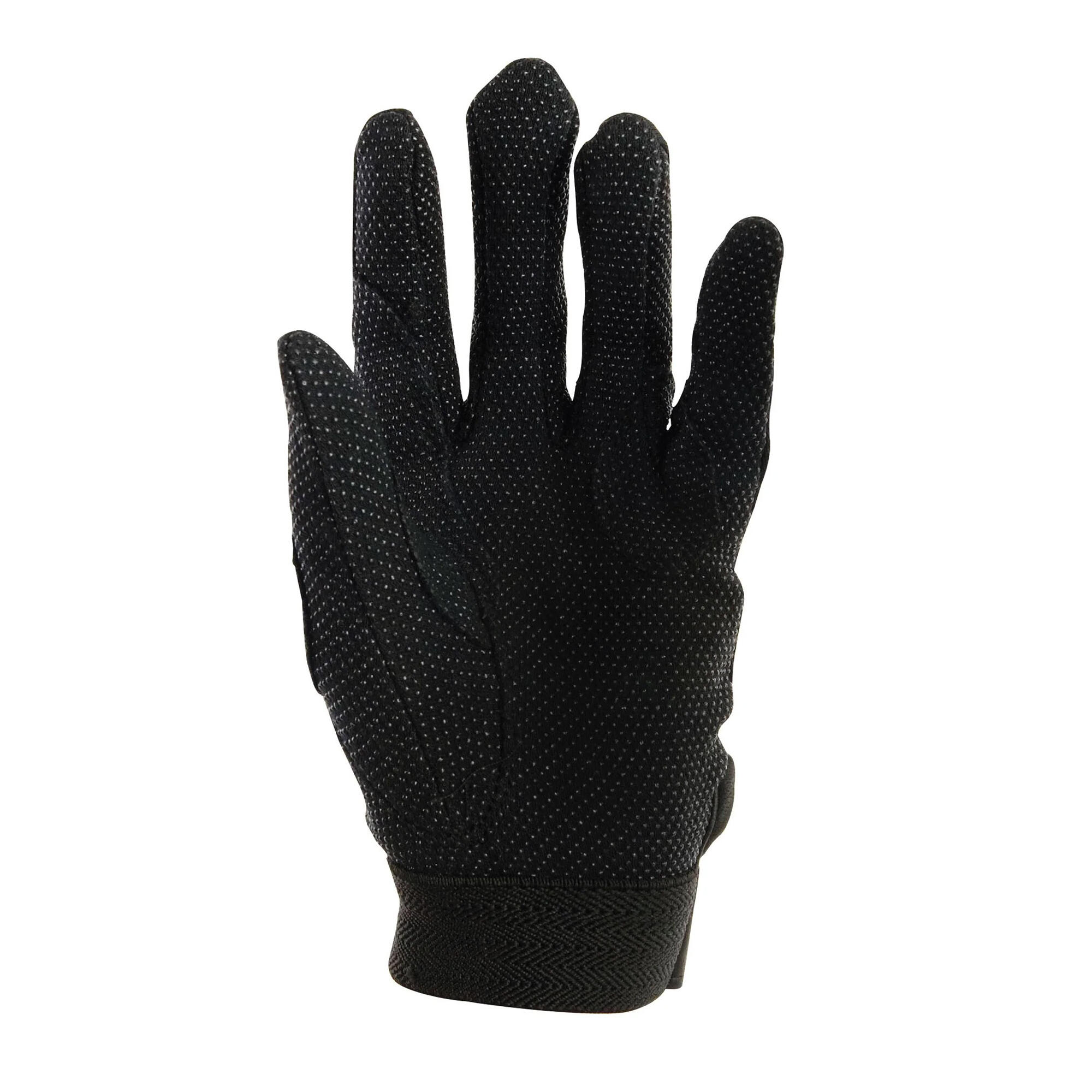 Adults Track Riding Gloves (Black) 2/4