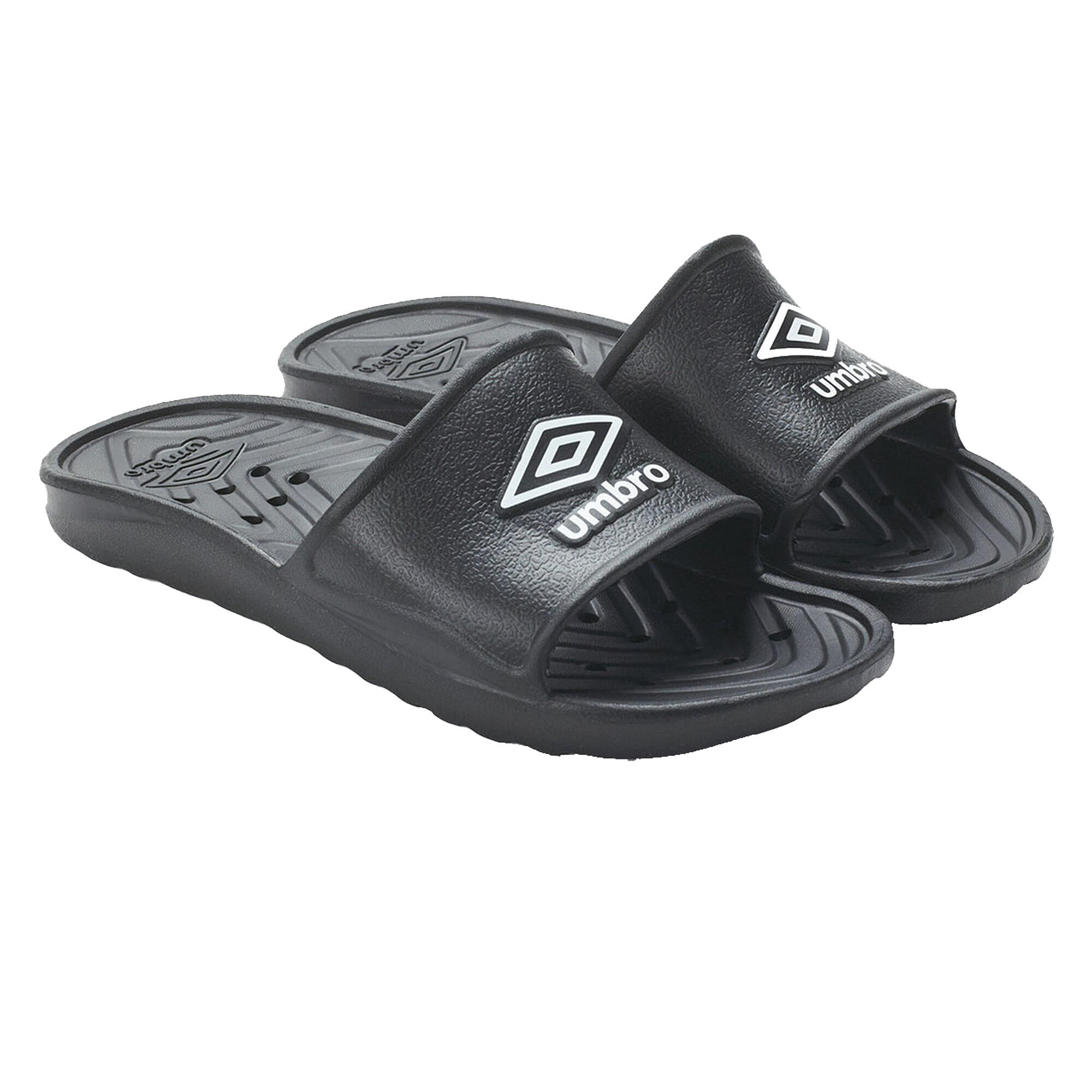 Men's SHOWER Slides (Black / White)