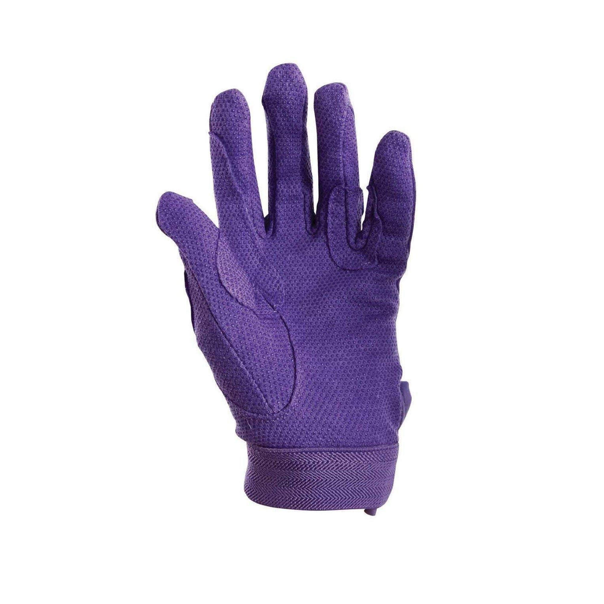 Adults Track Riding Gloves (Purple) 2/4
