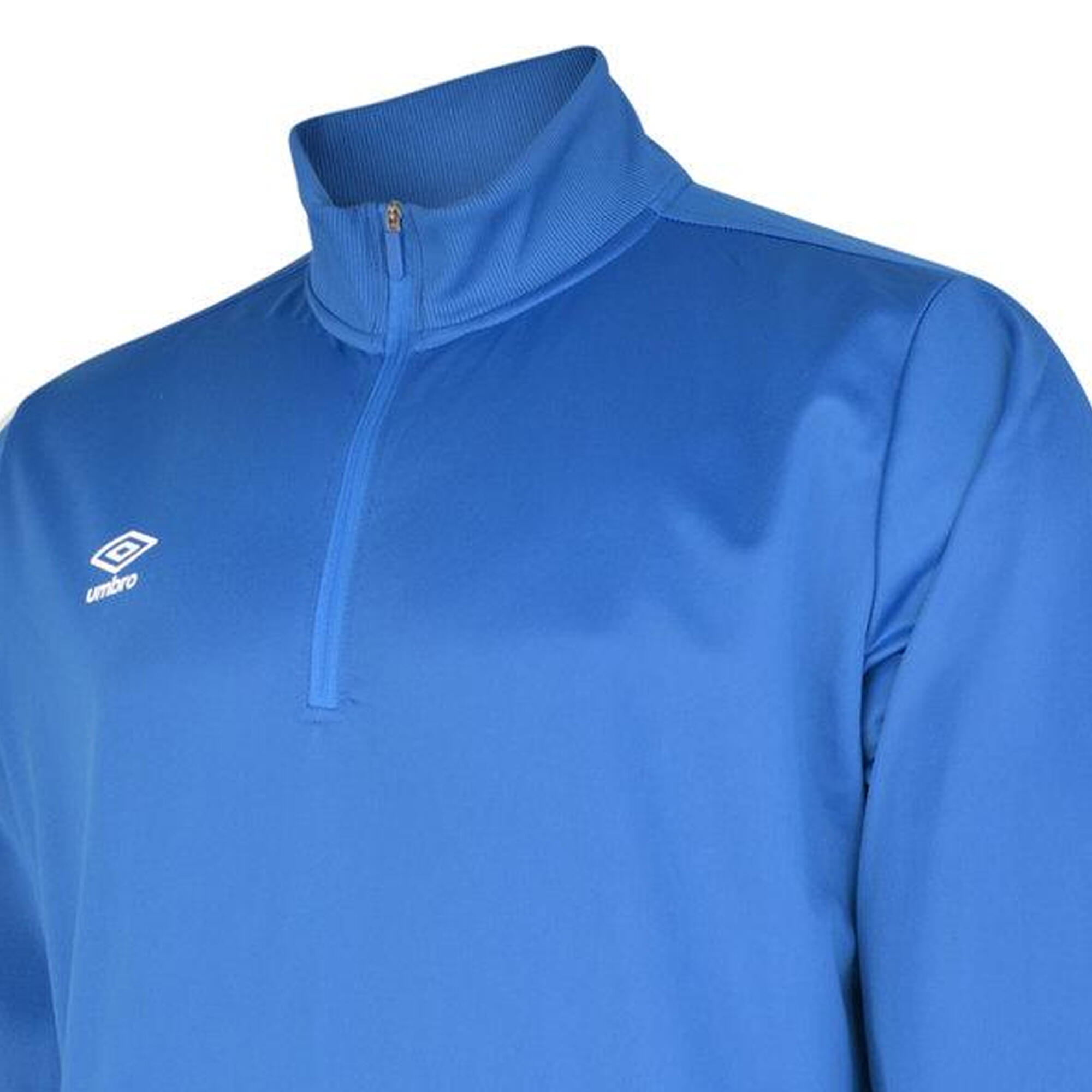 "Club Essential" Sweatshirt mit halbem Reißverschluss für Herren Königsblau 3/4