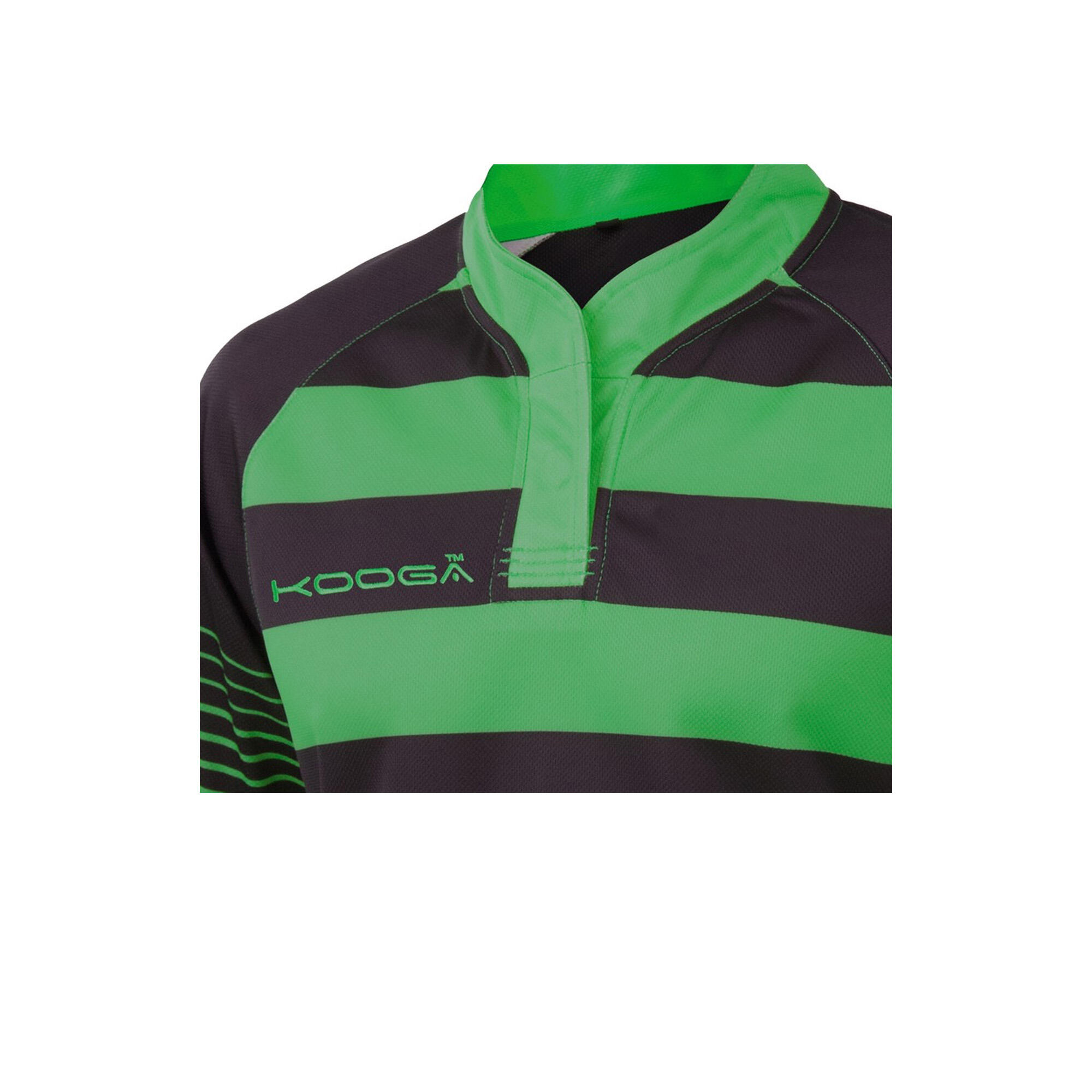 Tshirt De Rugby Garçon (Noir/Emeraude) 2/3
