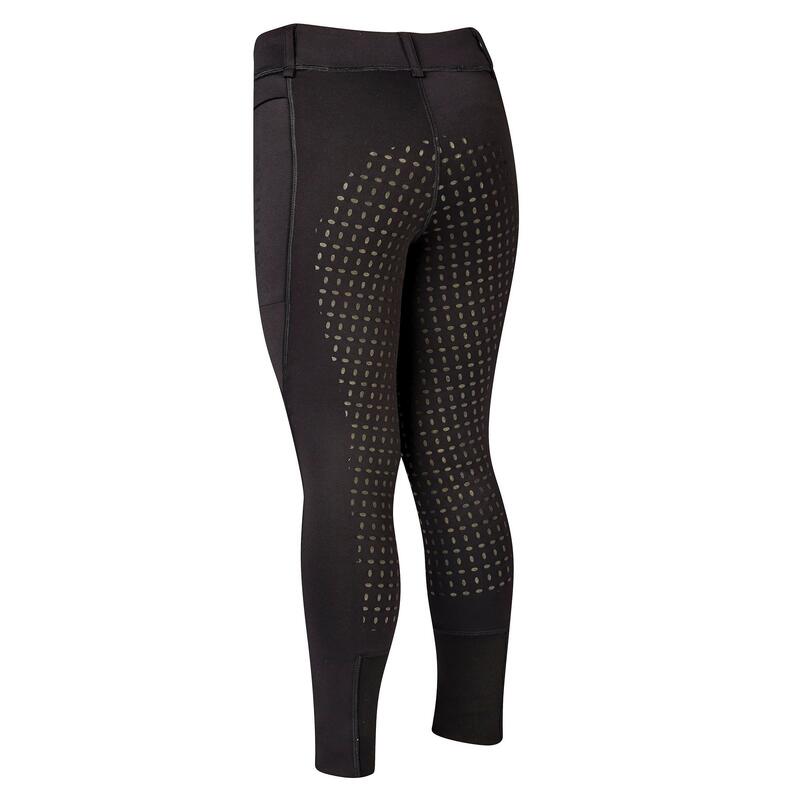 "Warm It Thermodynamic" Reitleggings für Damen Schwarz