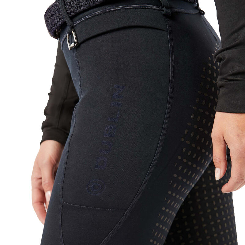 "Warm It Thermodynamic" Reitleggings für Damen Schwarz