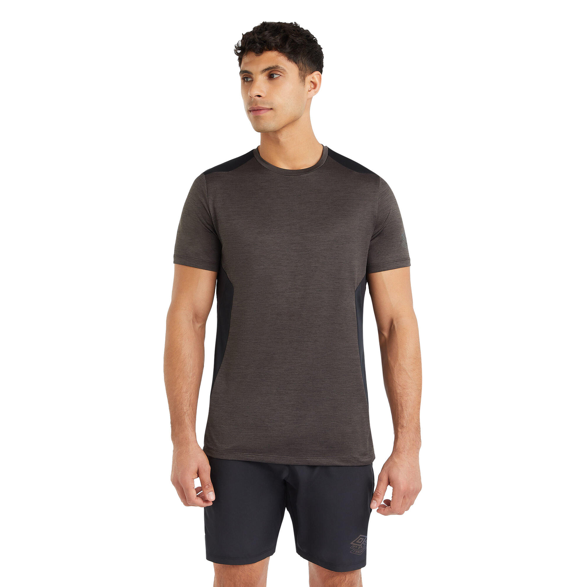 Mens Pro Training TShirt (Black Marl) 3/4