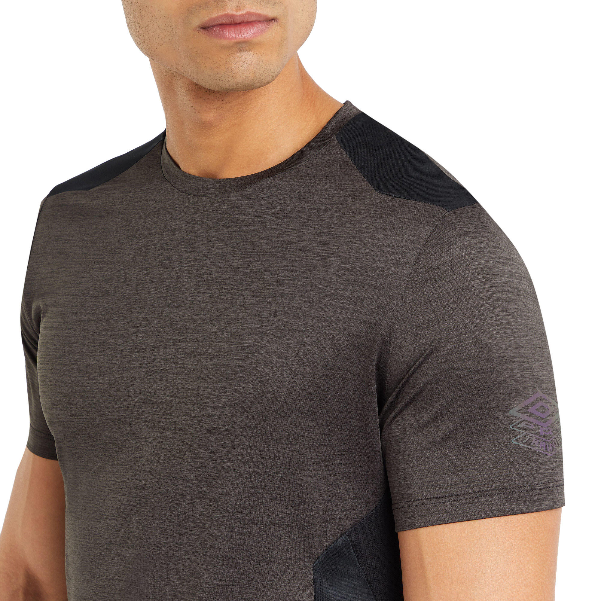 Mens Pro Training TShirt (Black Marl) 4/4