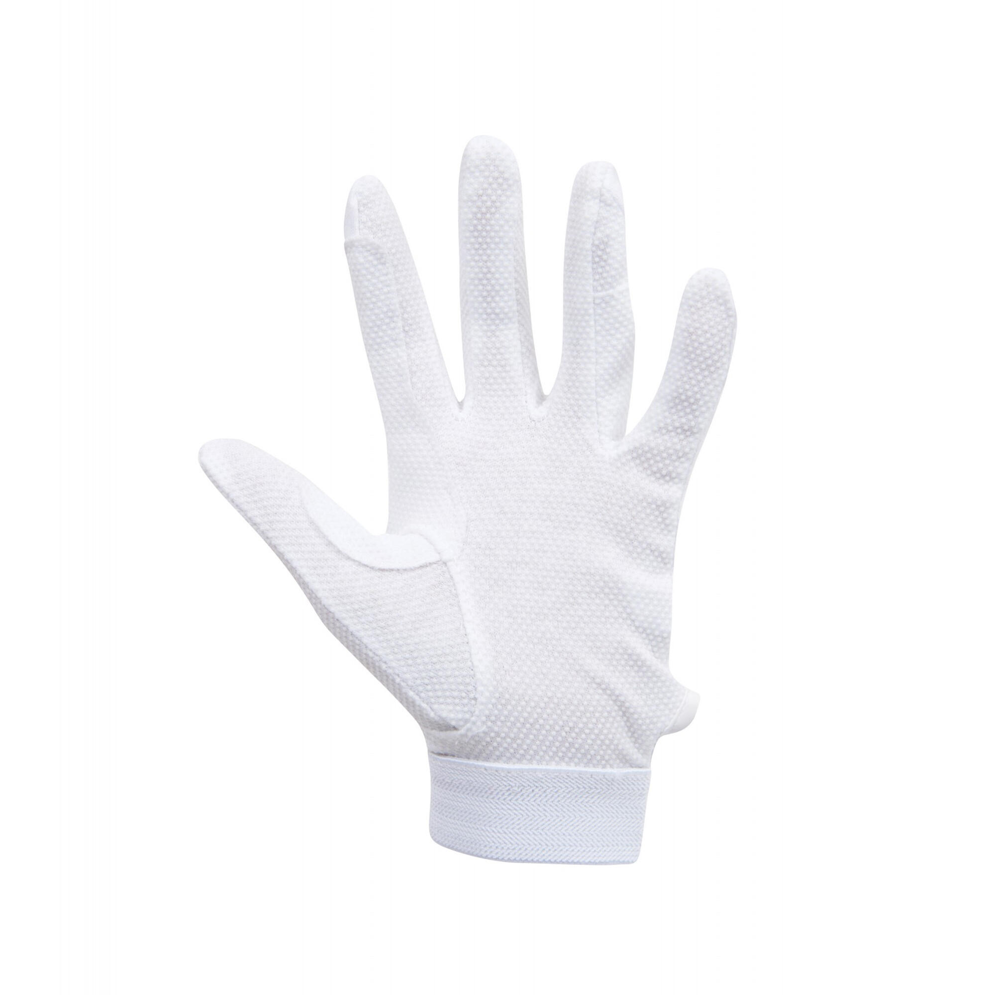 Adults Track Riding Gloves (White) 2/4