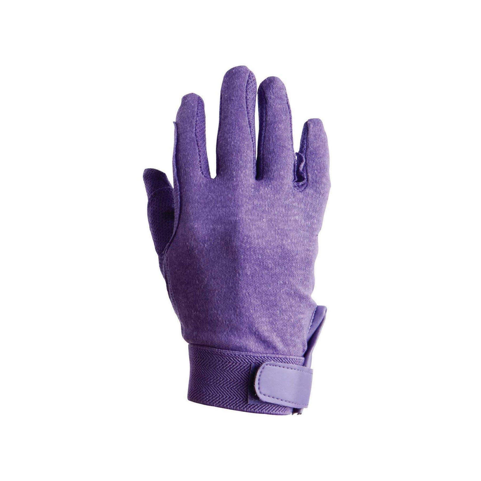 Adults Track Riding Gloves (Purple) 1/4