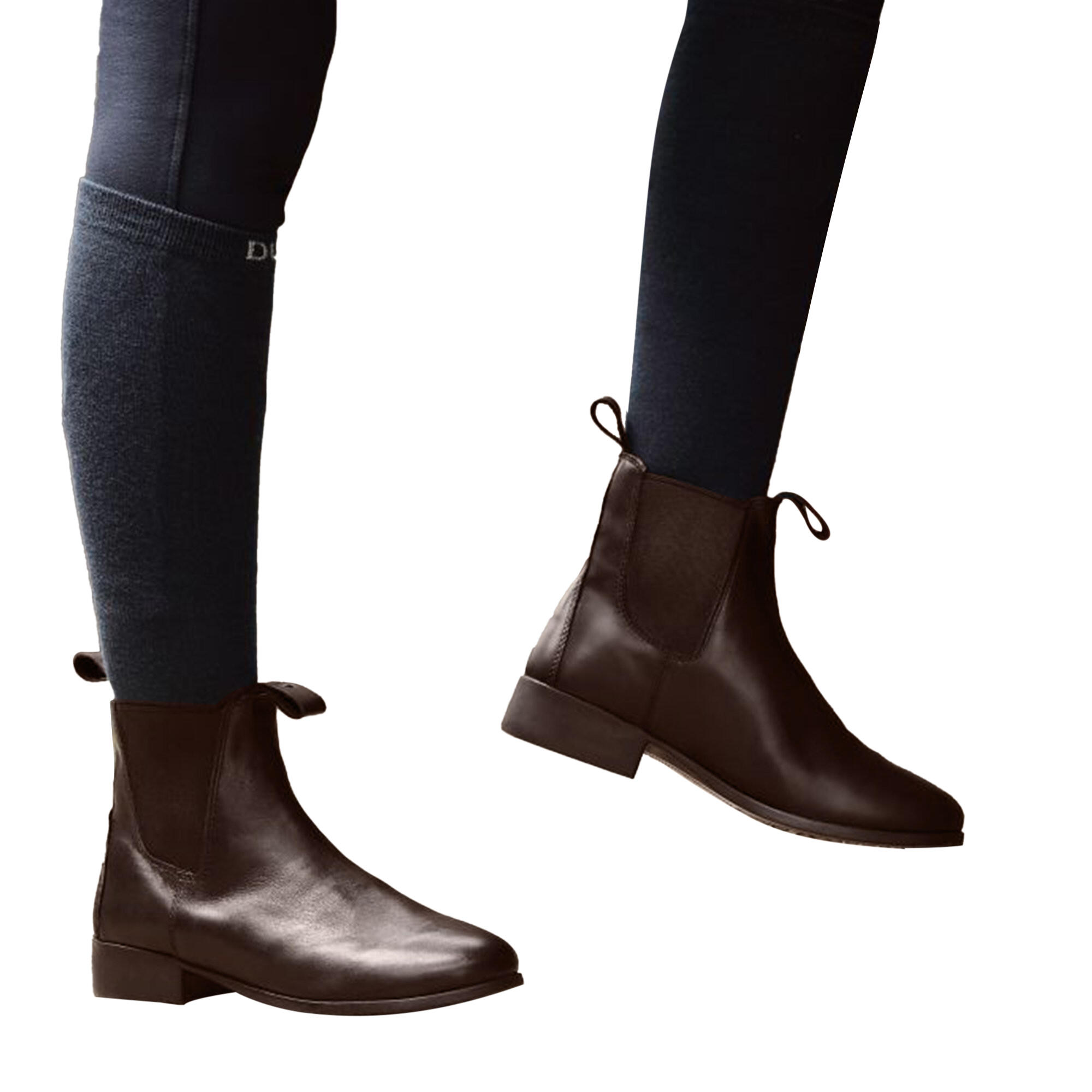 Unisex Elevation Leather Jodhpur Boots II (Black) 3/4