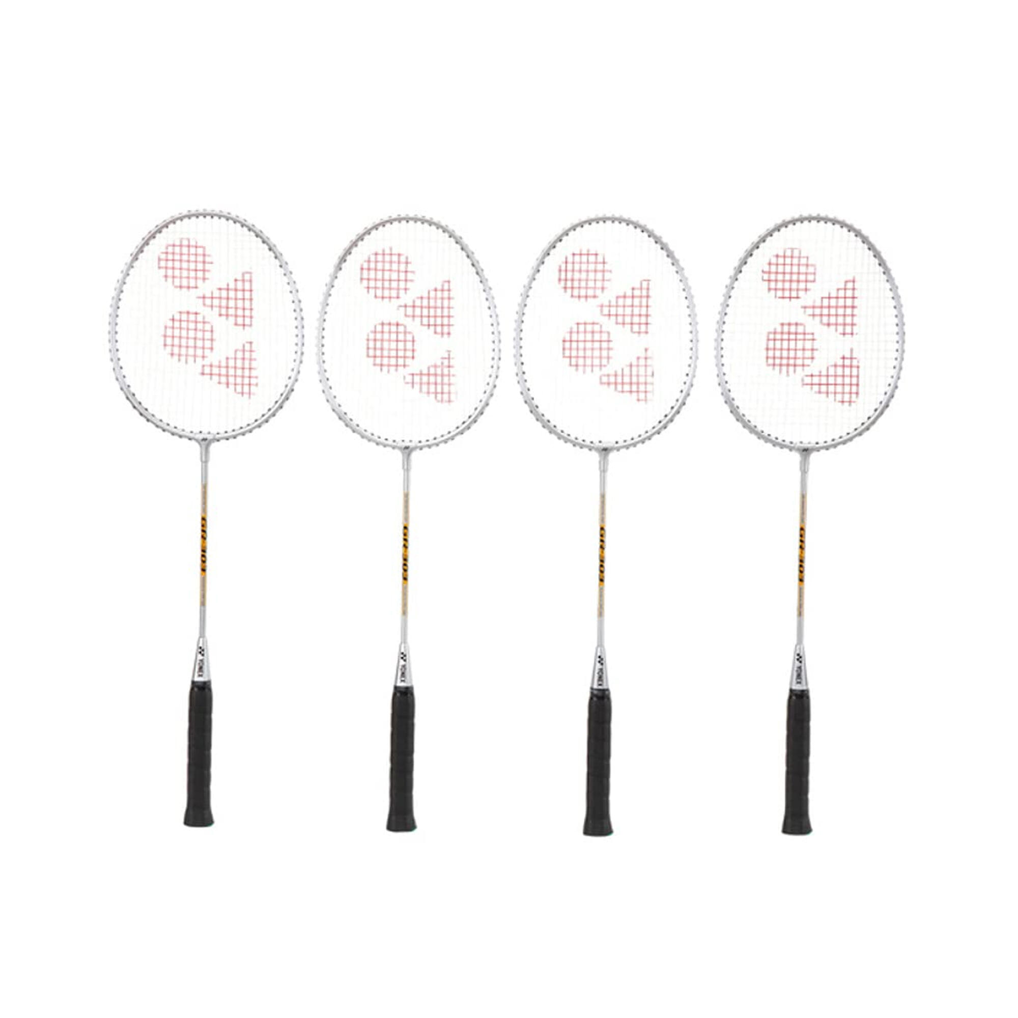 4 Player Badminton Set (Black/White) 2/3