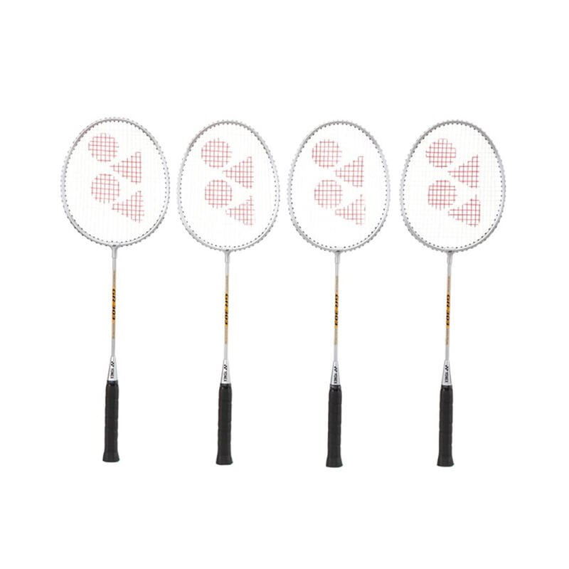 Badminton Set Damen und Herren Schwarz/Weiß