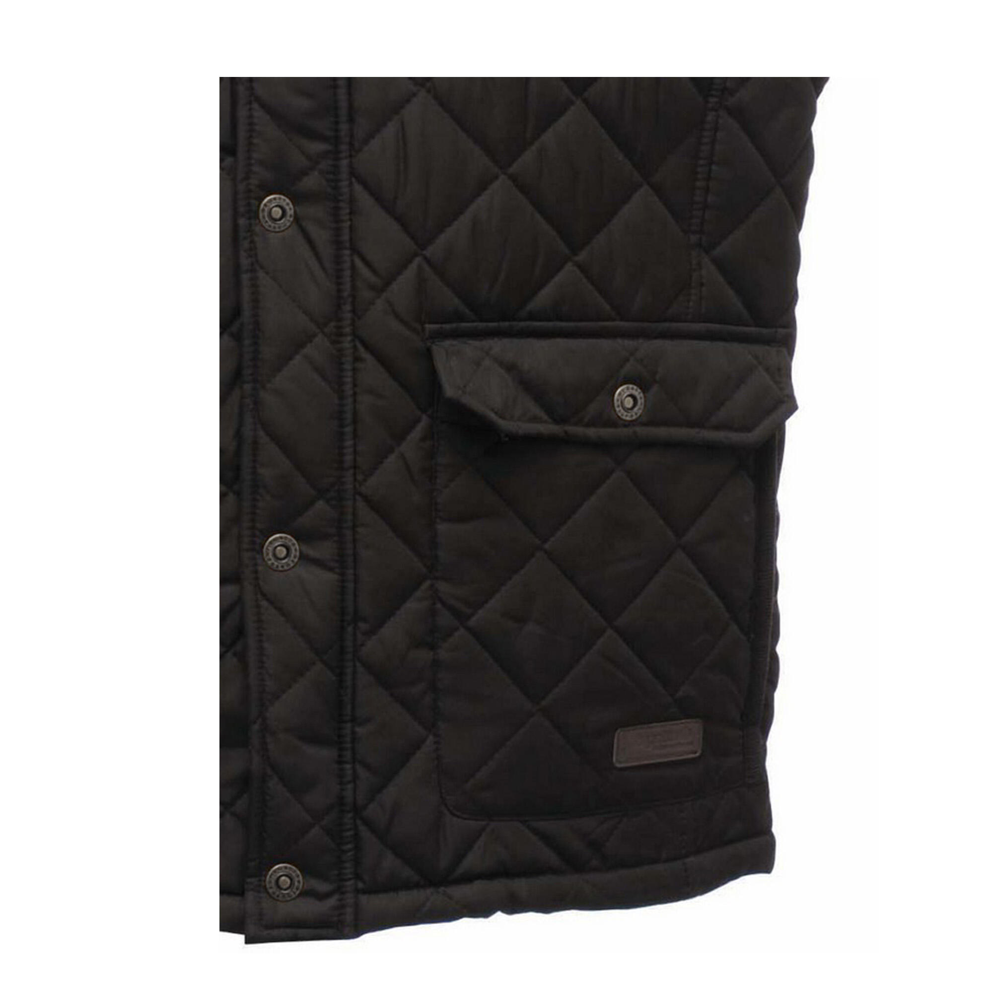 Heren Tyler Mouwloze Bodywarmer/Gilet (Zwart) 2/4