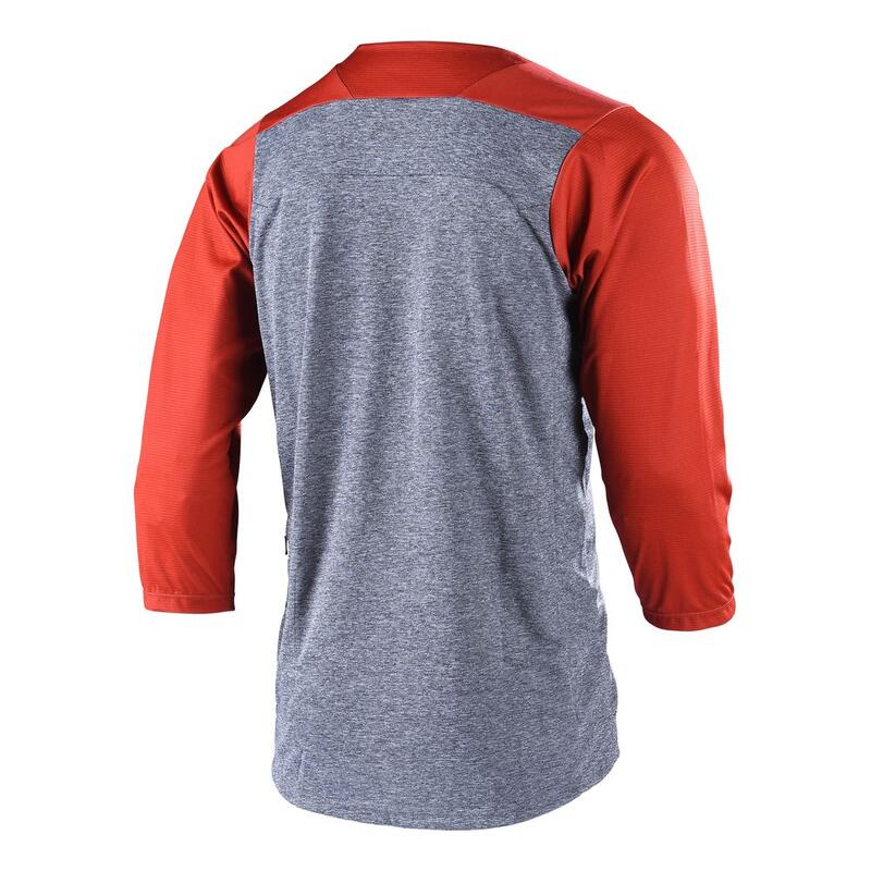 Maglia MTB RUCKUS a maniche a tre quarti ventilata Rosso Uomo