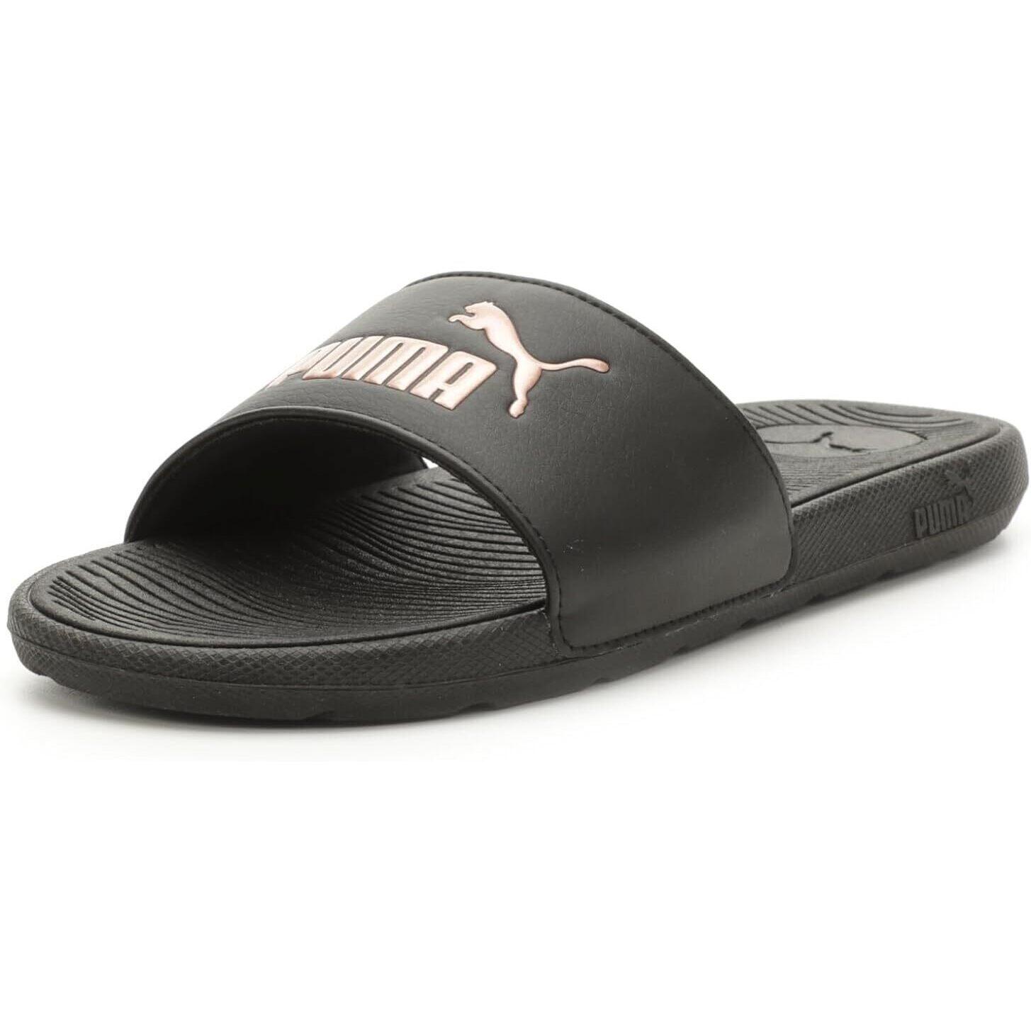 Chanclas Puma Cool Cat 2.0 Wns PUMA Black-Rose Gold, Negro, Mujer 3/7