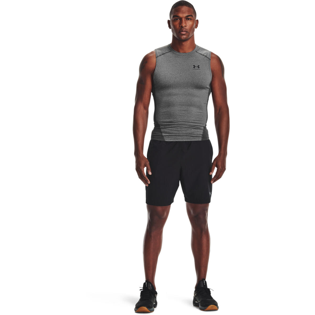 Camiseta Under Armour HeatGear Sleeveless, Gris, Hombre 6/6