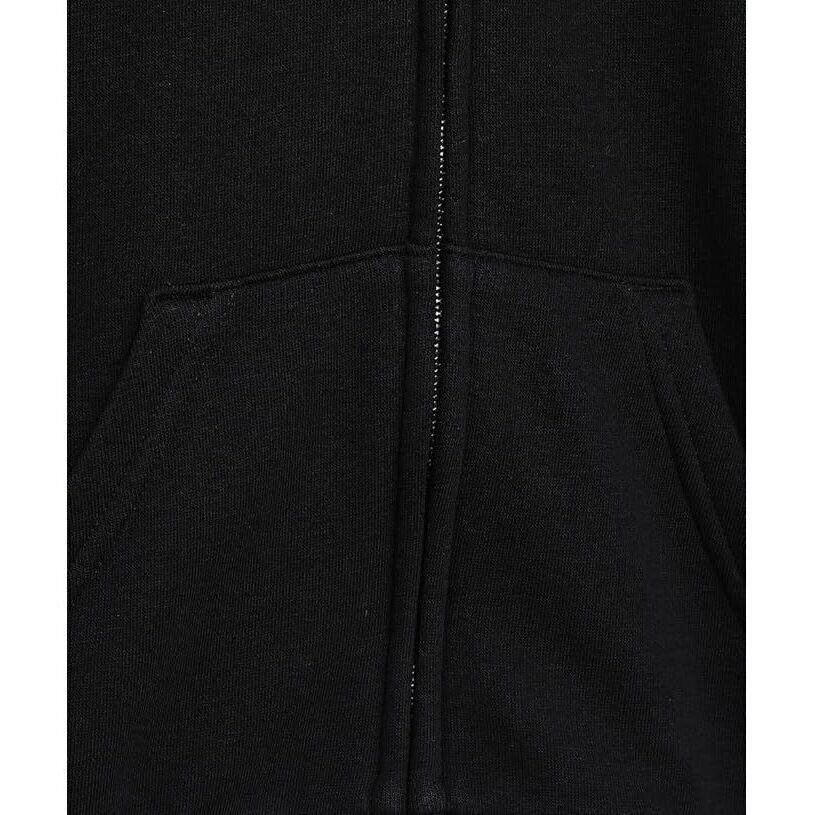 Felpa con cappuccio, zip integrale e logo grande Essentials Youth PUMA Black 4/5