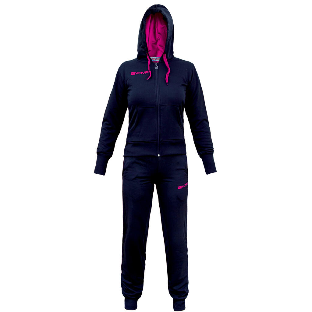 Survêtement Full Zip Femme - Givova bleu rose 3/7