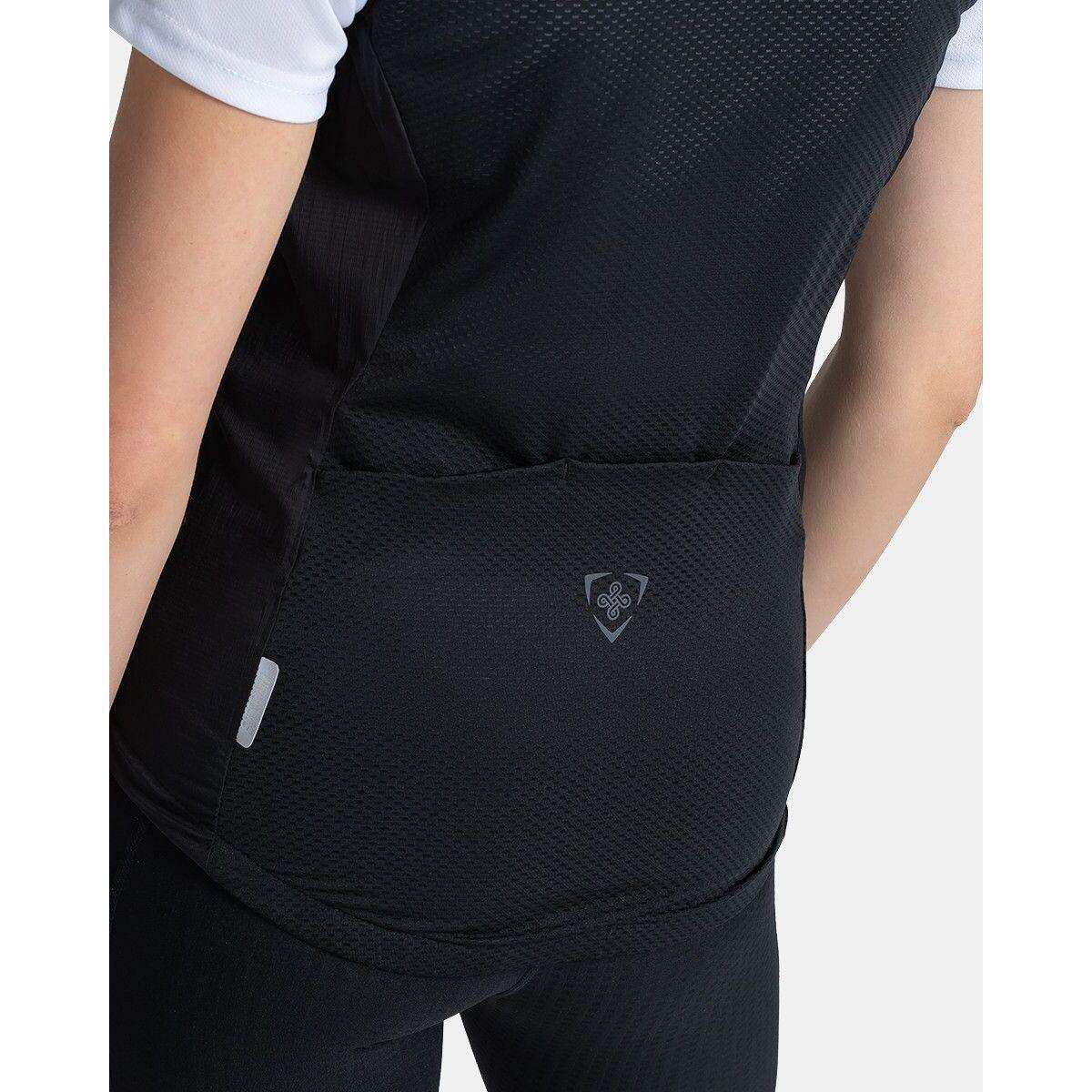 Chaleco cortavientos ciclismo FLOW-W mujer KILPI Negro 3/6