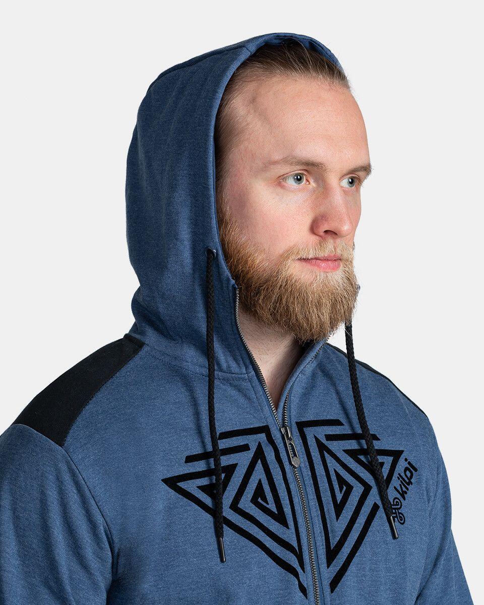 Sudadera con cremallera y capucha ADELAN-M hombre Kilpi Azul oscuro 3/4