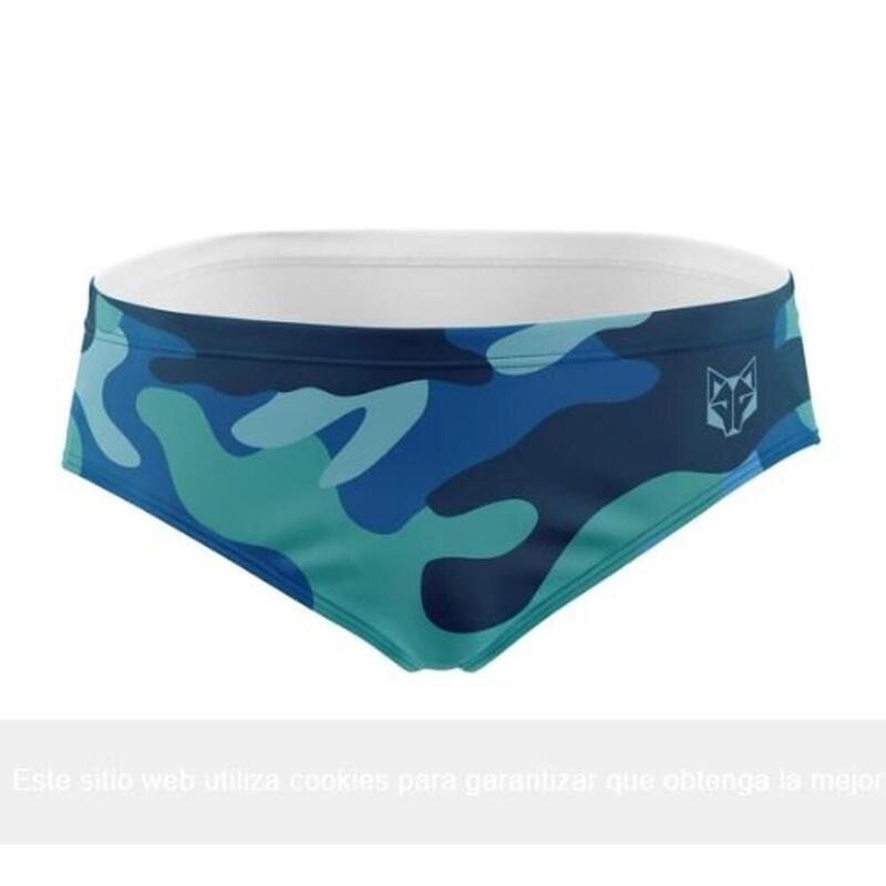 Bañador hombre Camo Blue natación Hombre Azul OTSO