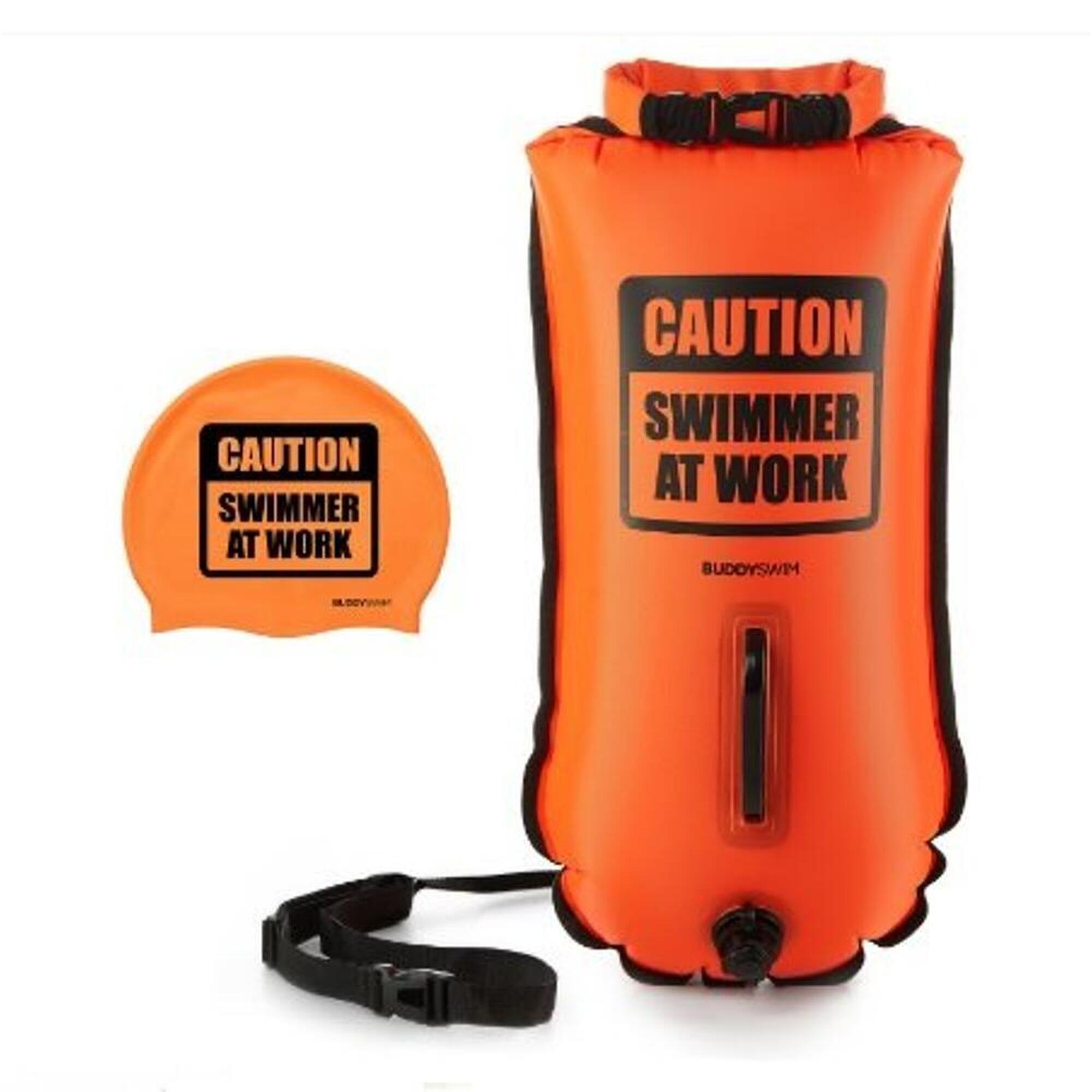 Bóia de segurança de águas abertas CSW 28L Triatlo Laranja BUDDY SPORT