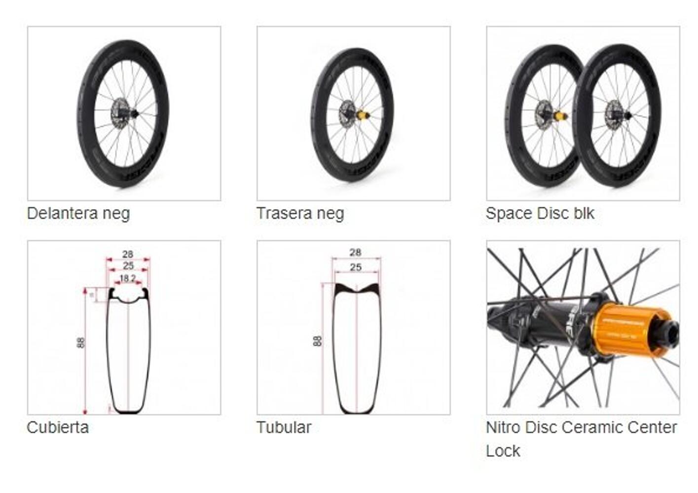 Conjunto de 29 Rodas Graphene LTD - SPACE DISC 12x100/12x142 Shimano HG 3/3