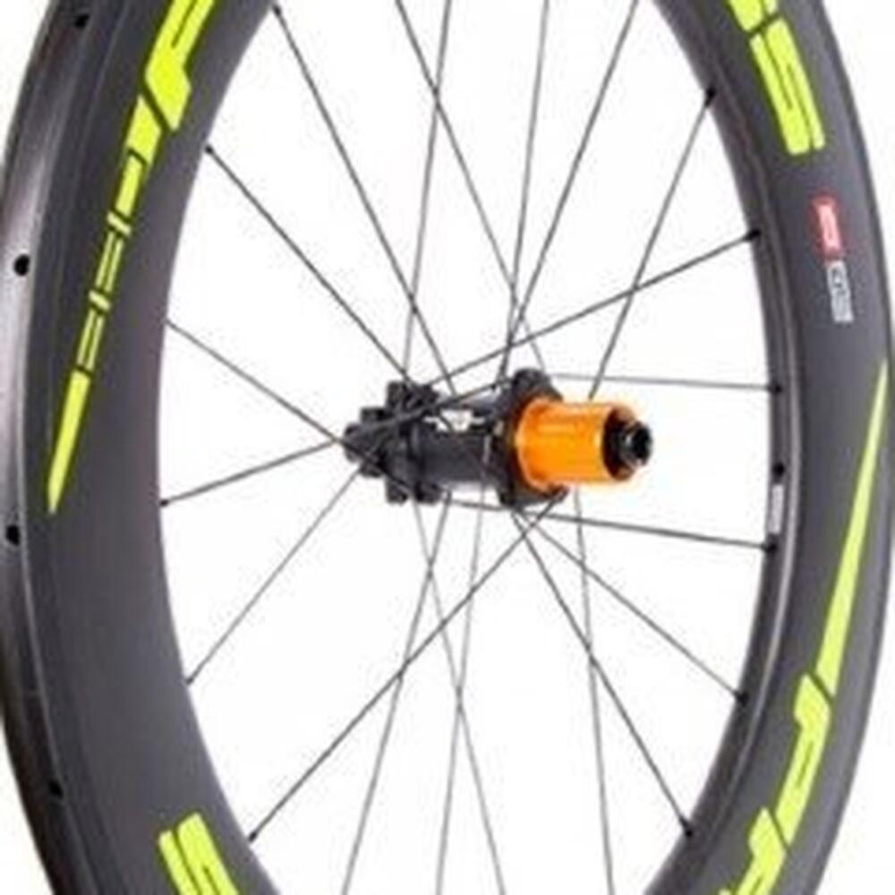 Roda traseira tubular espacial 2017 ciclismo Amarelo Progress 2/2