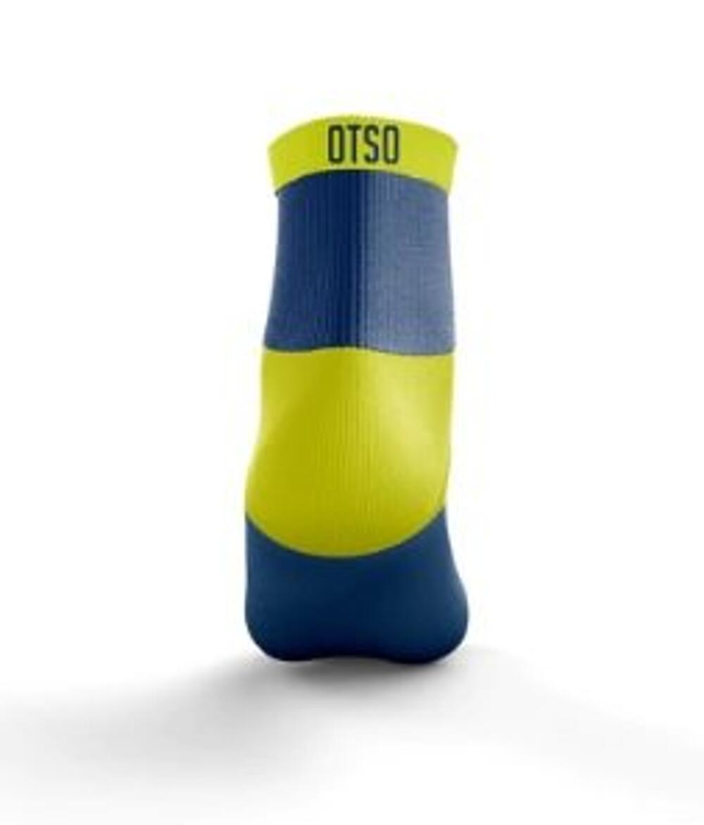 Calcetines Multi-Sport Low Cut Electric Blue & Yellow running Azul OTSO 2/2